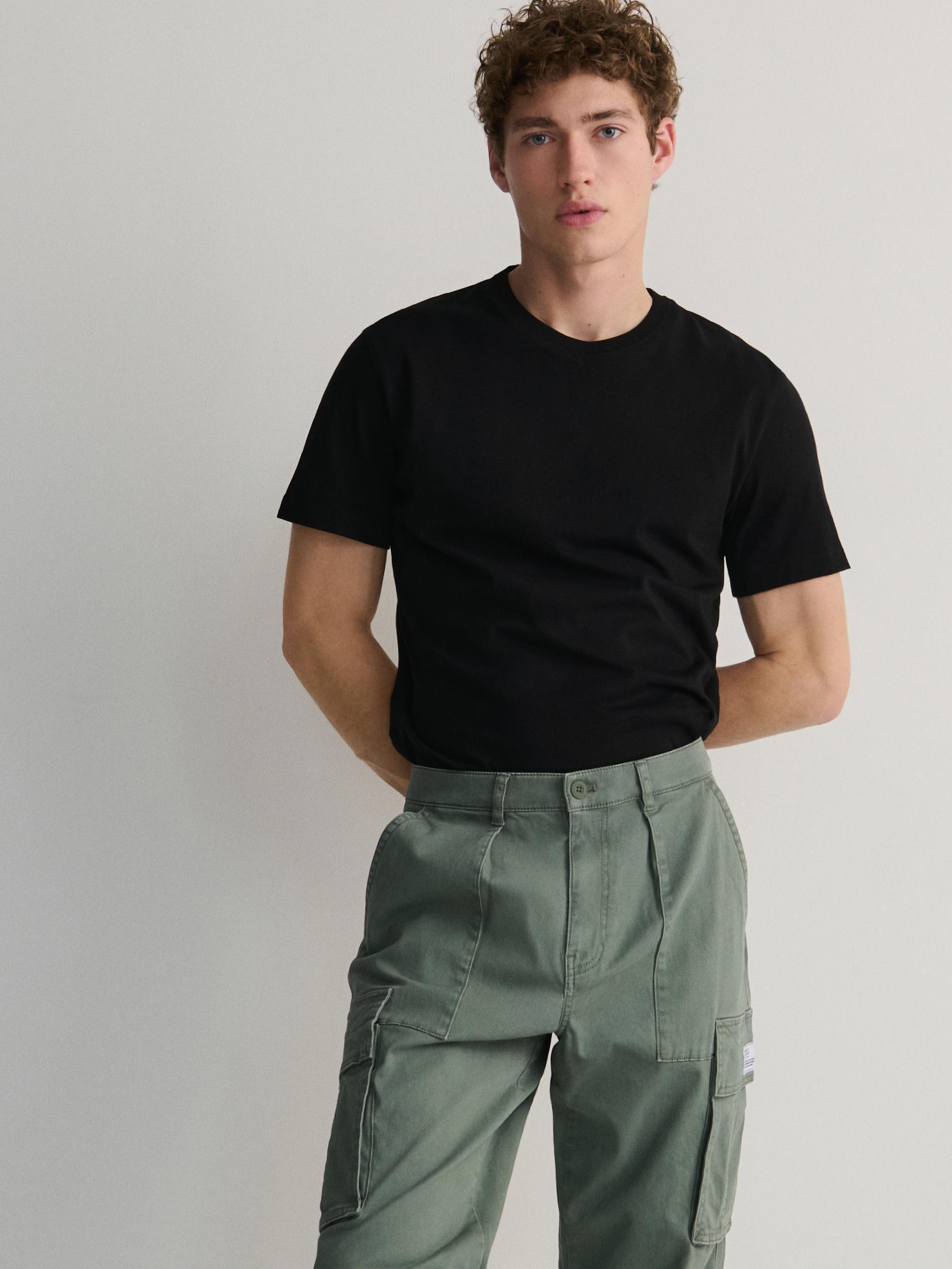 Green Cargo Trousers, , large image number 5