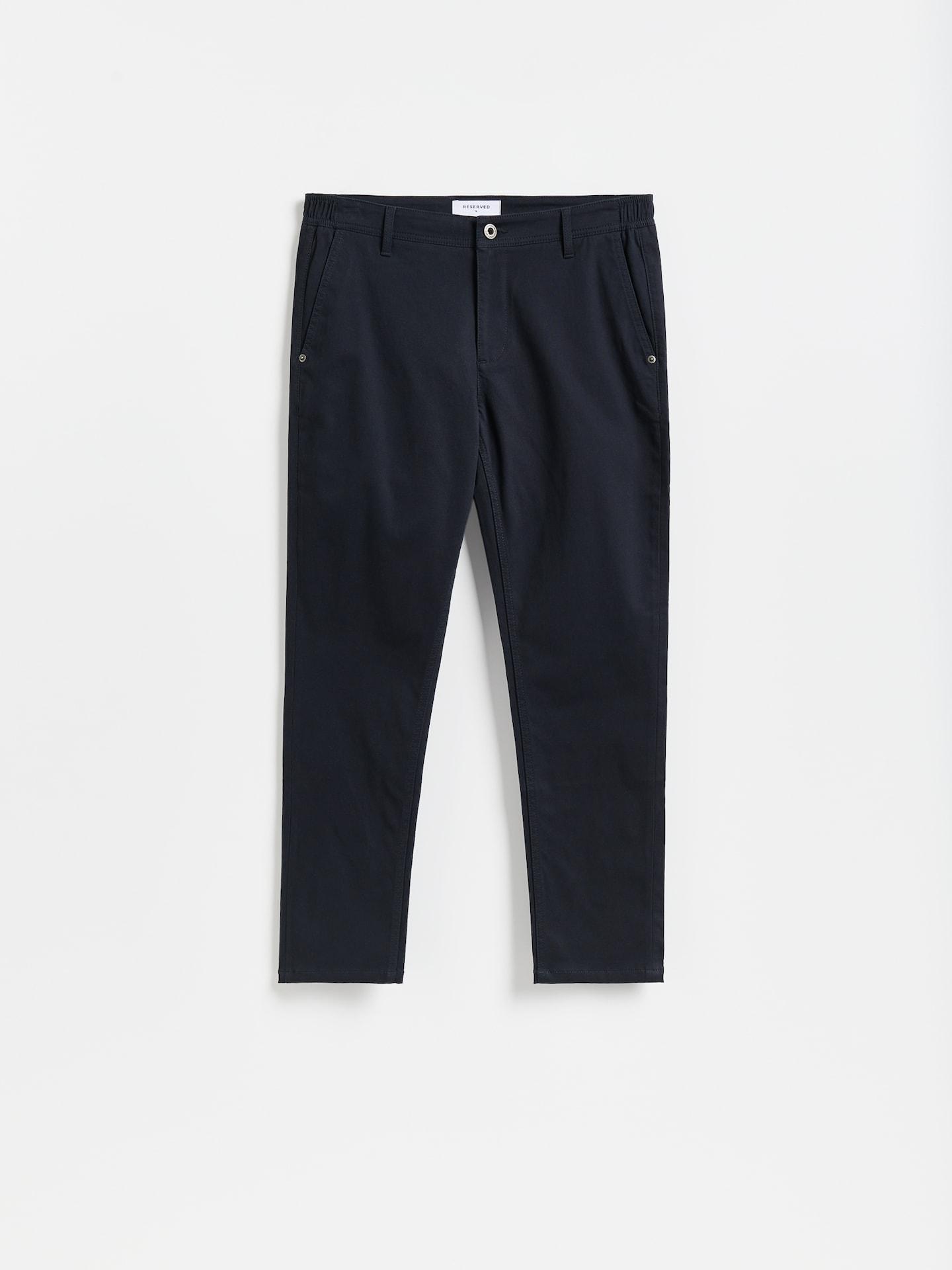 Grey Plain Chino Slim Trousers, Grey, large image number 0