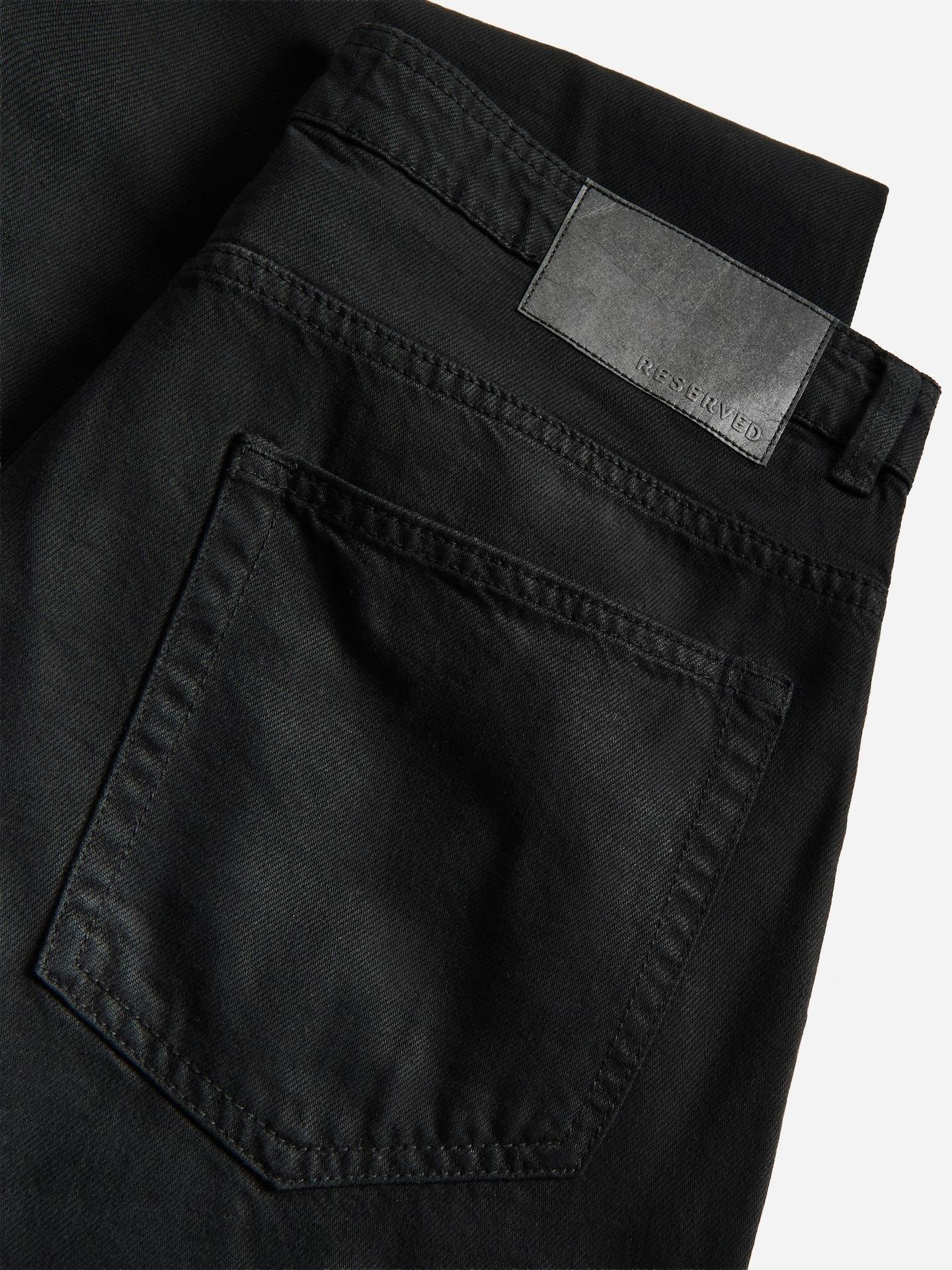 Black Barrel Trousers With Lyocell, Black, large image number 4
