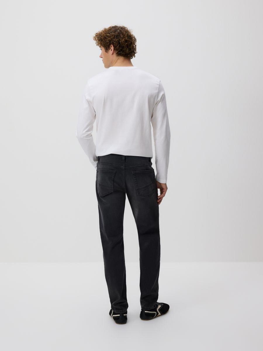 Grey Slim Jeans With Wash Effect, Grey, medium