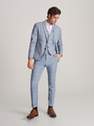 Reserved - Light Blue Checked Trousers, Men