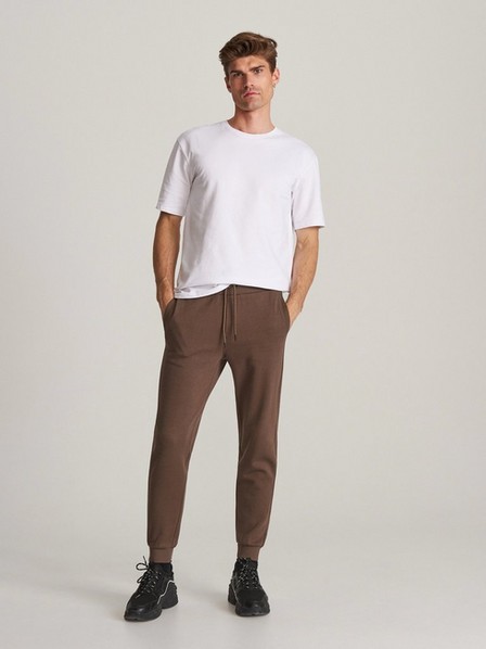 Reserved - Brown Knitted Sweatpants, Men