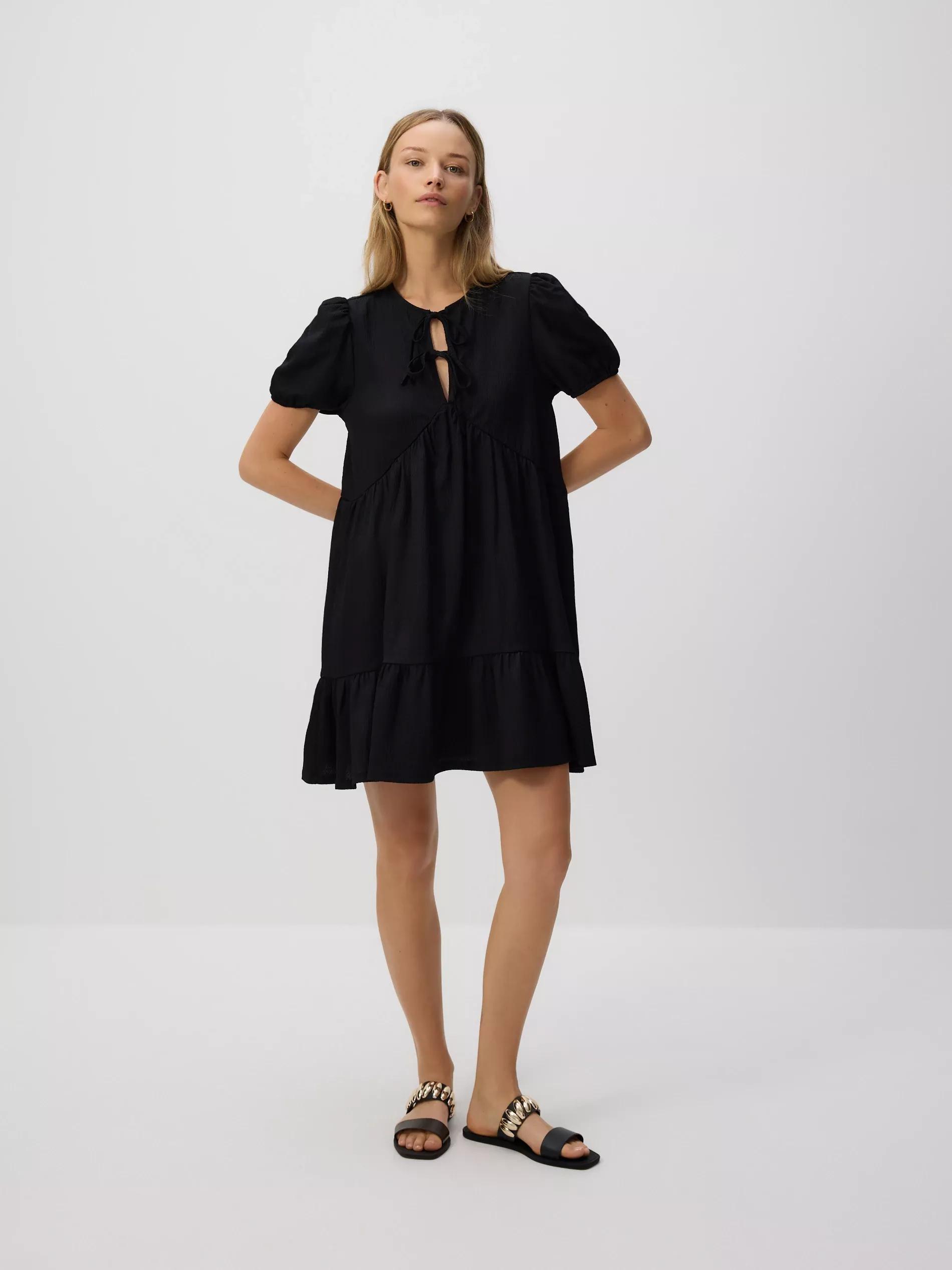 BLACK Structured mini dress, Black, large image number 1