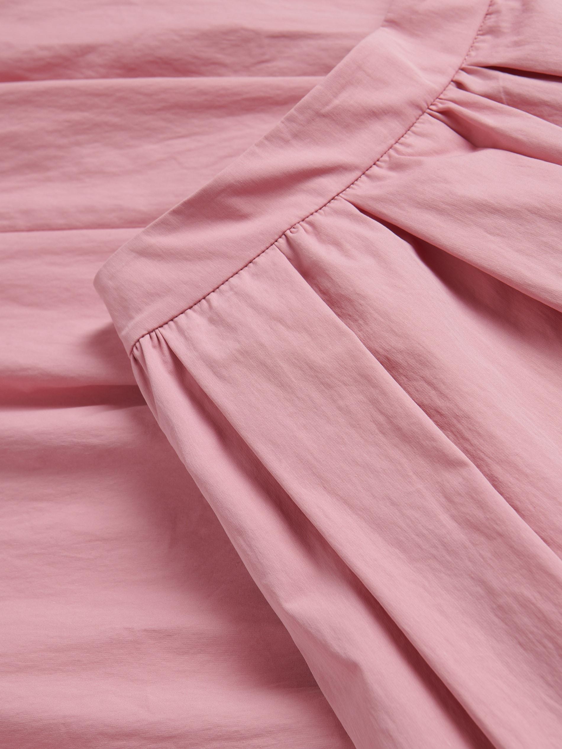 Pink Cotton Midi Skirt, Pink, large image number 5