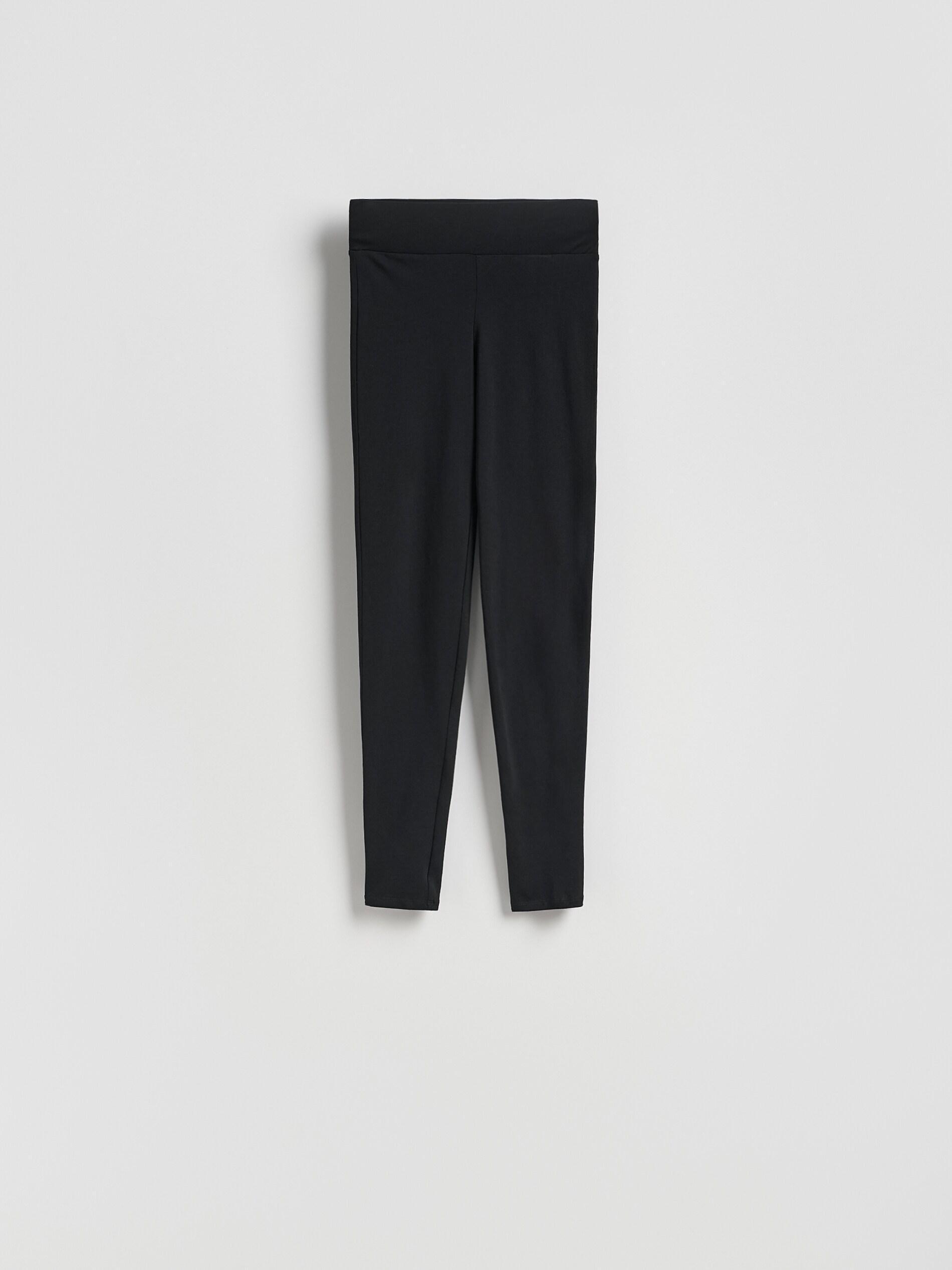 Black Cotton Rich Leggings, Black, large image number 5