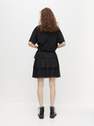 Reserved - Black Mini Ruffles Skirt, Women