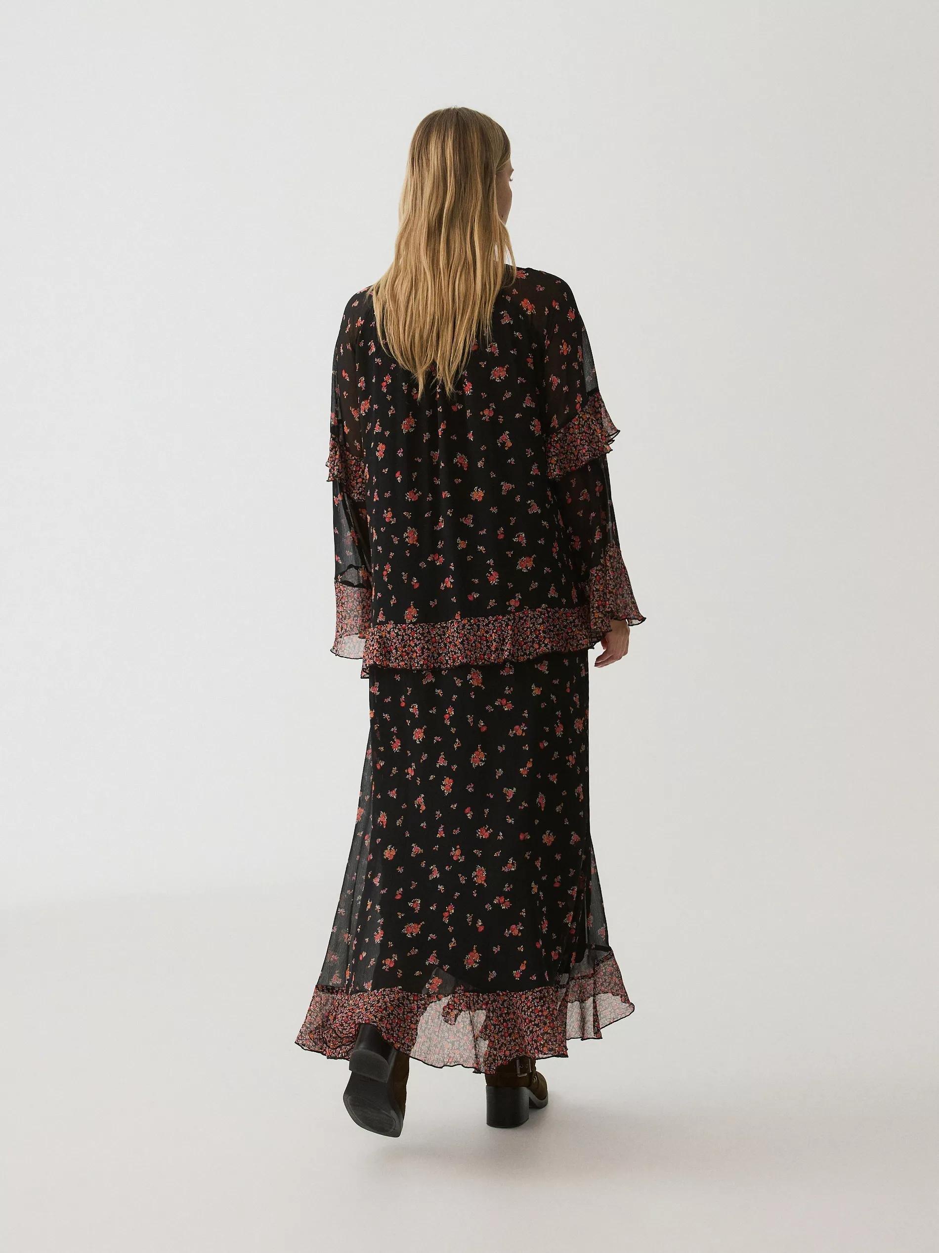Black Dress With Ruffle Details, , large image number 3
