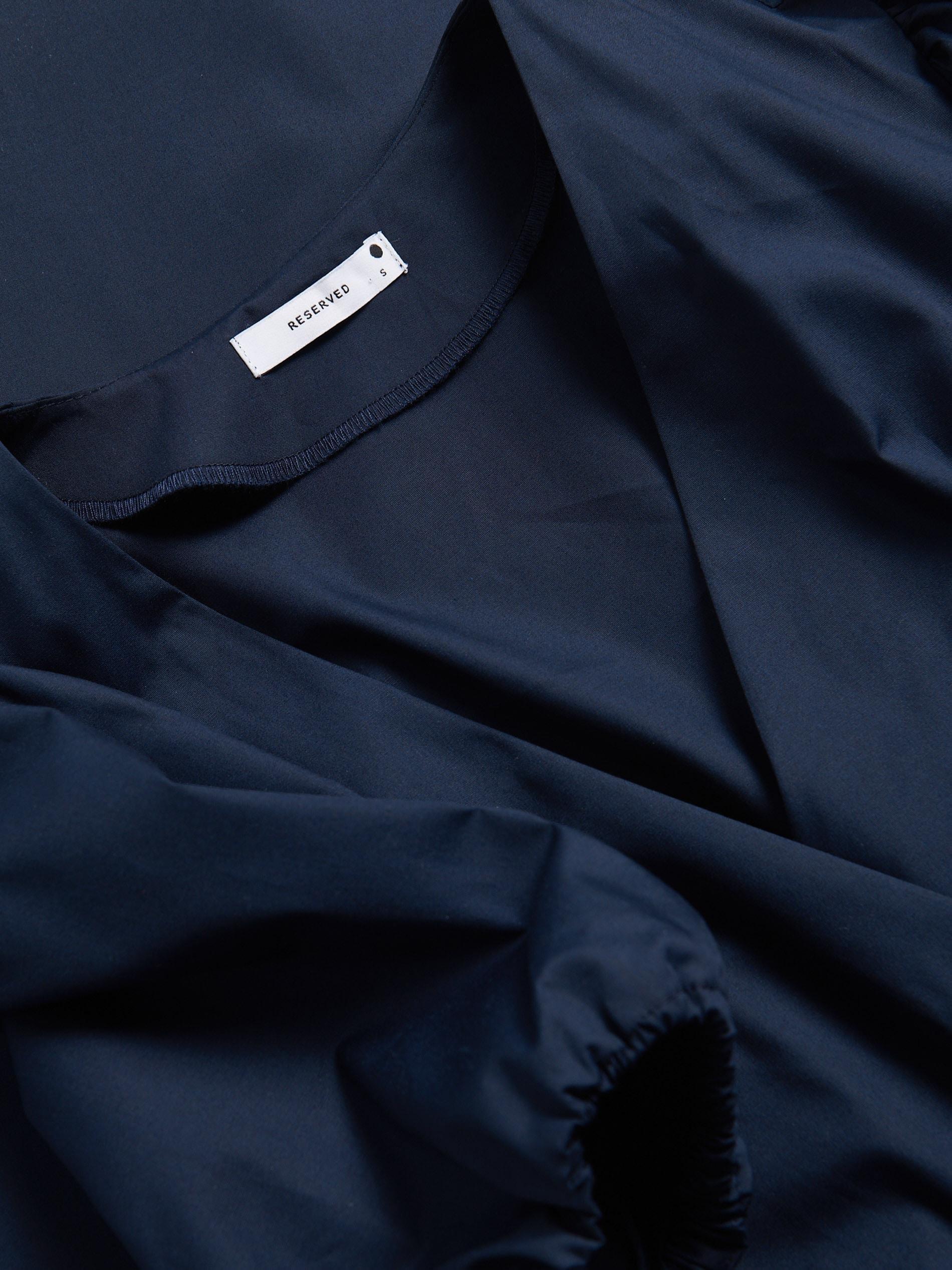 Navy Dress With Puff Sleeves, Navy, large image number 5