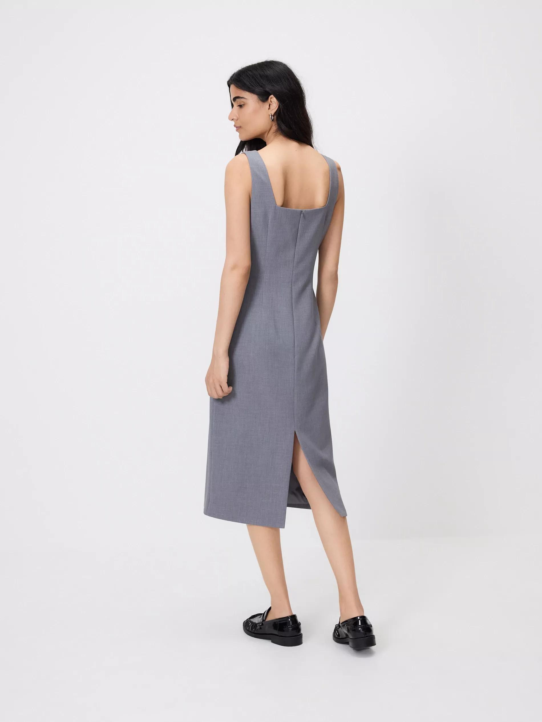 Grey Mini Dress, Light grey, large image number 3