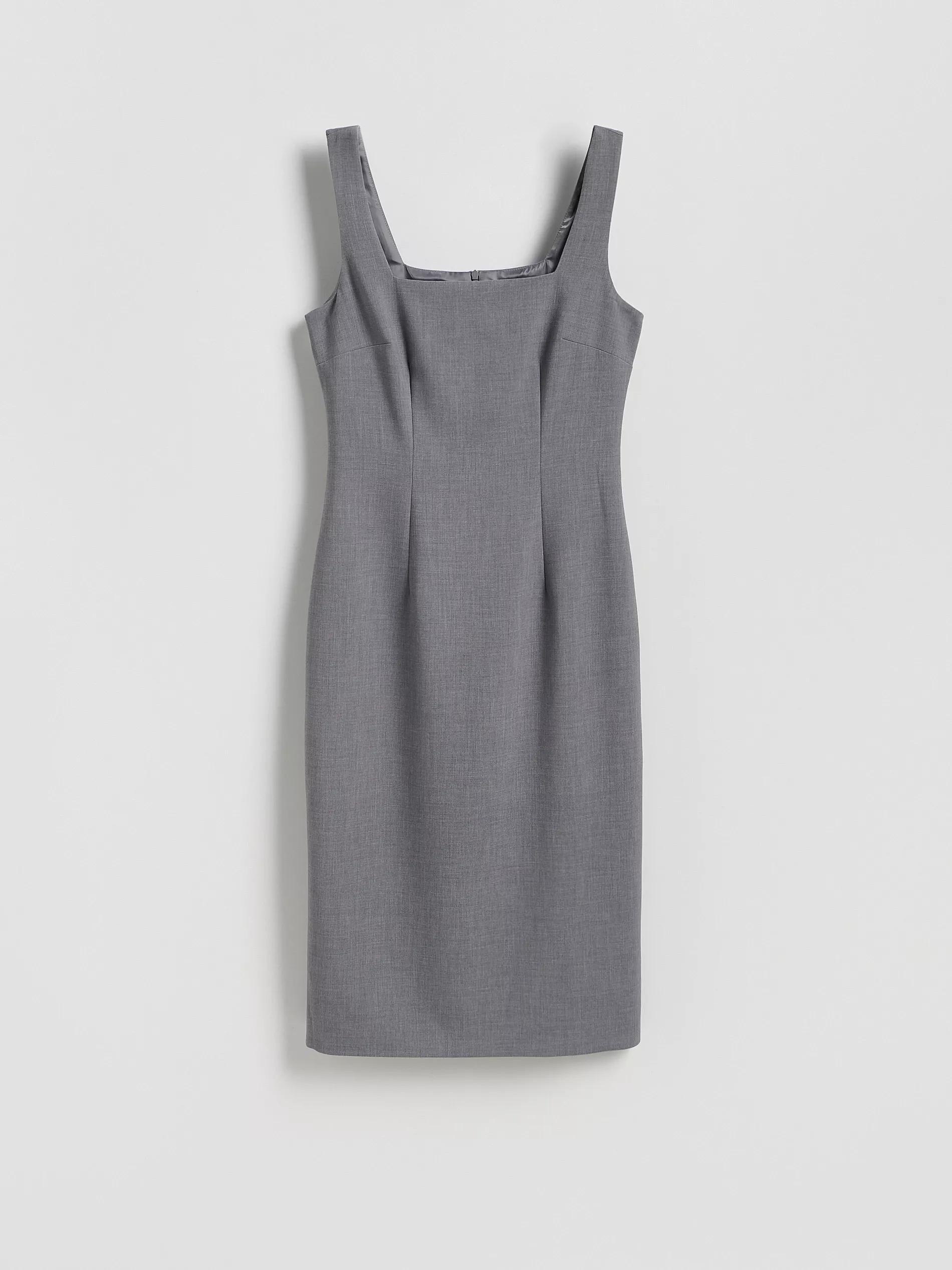 Grey Mini Dress, Light grey, large image number 4