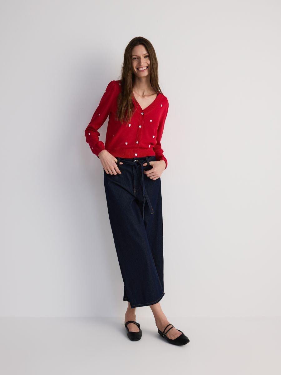 Red Heart Cardigan, , large image number 3