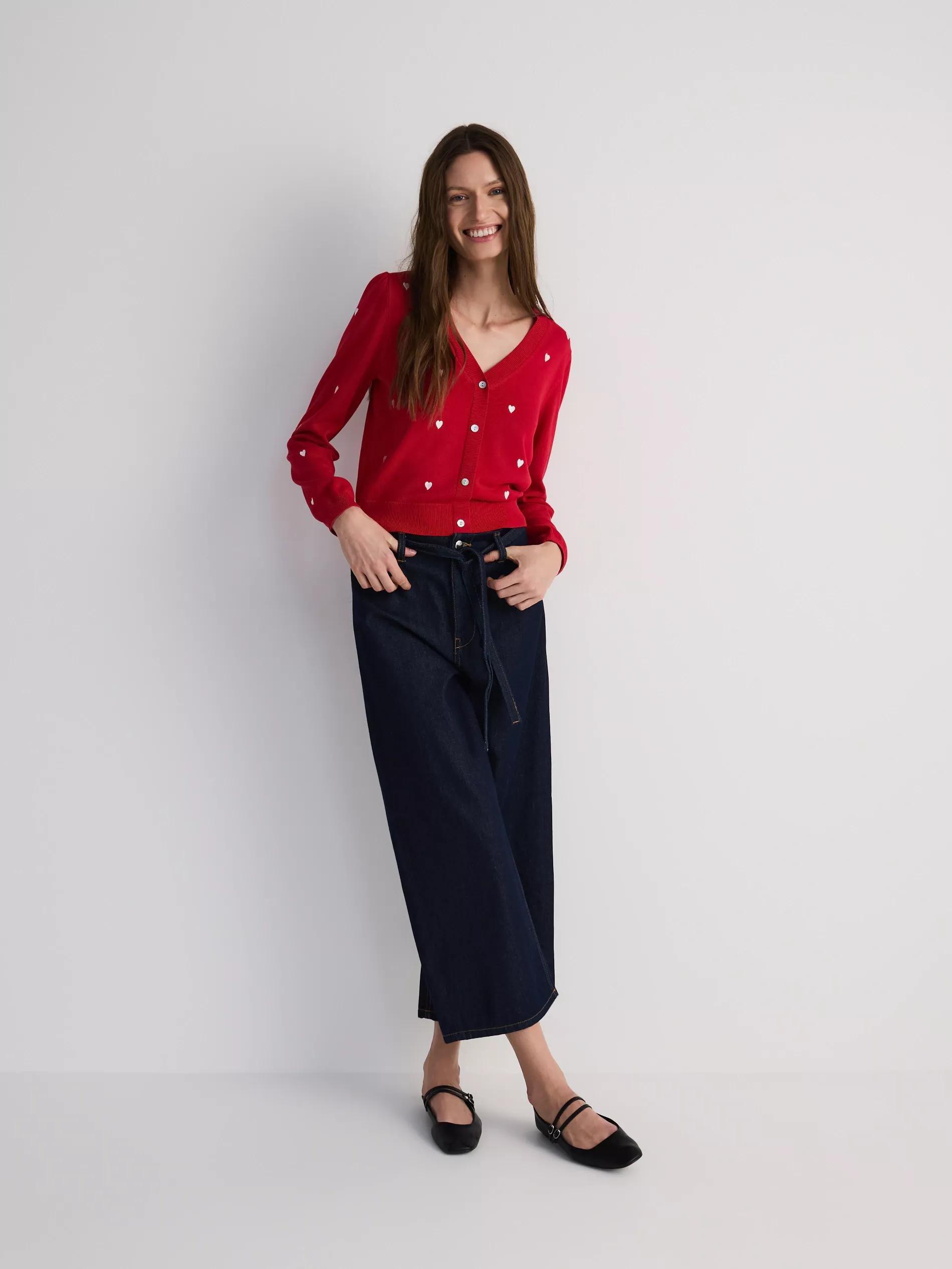 Red Heart Cardigan, , large image number 5