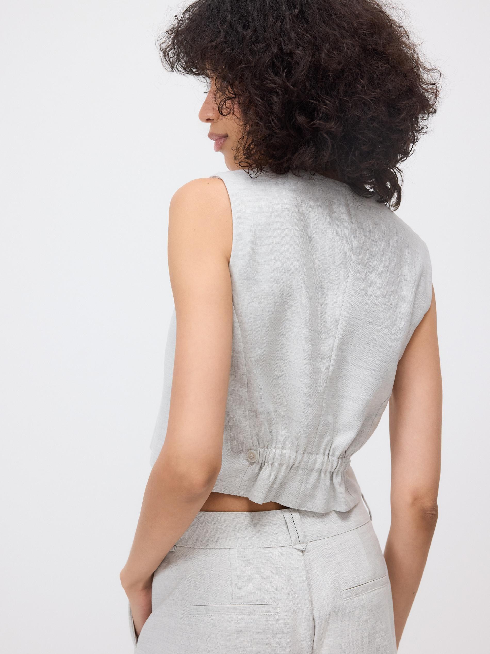 Grey Suit Vest, Light grey, large image number 1