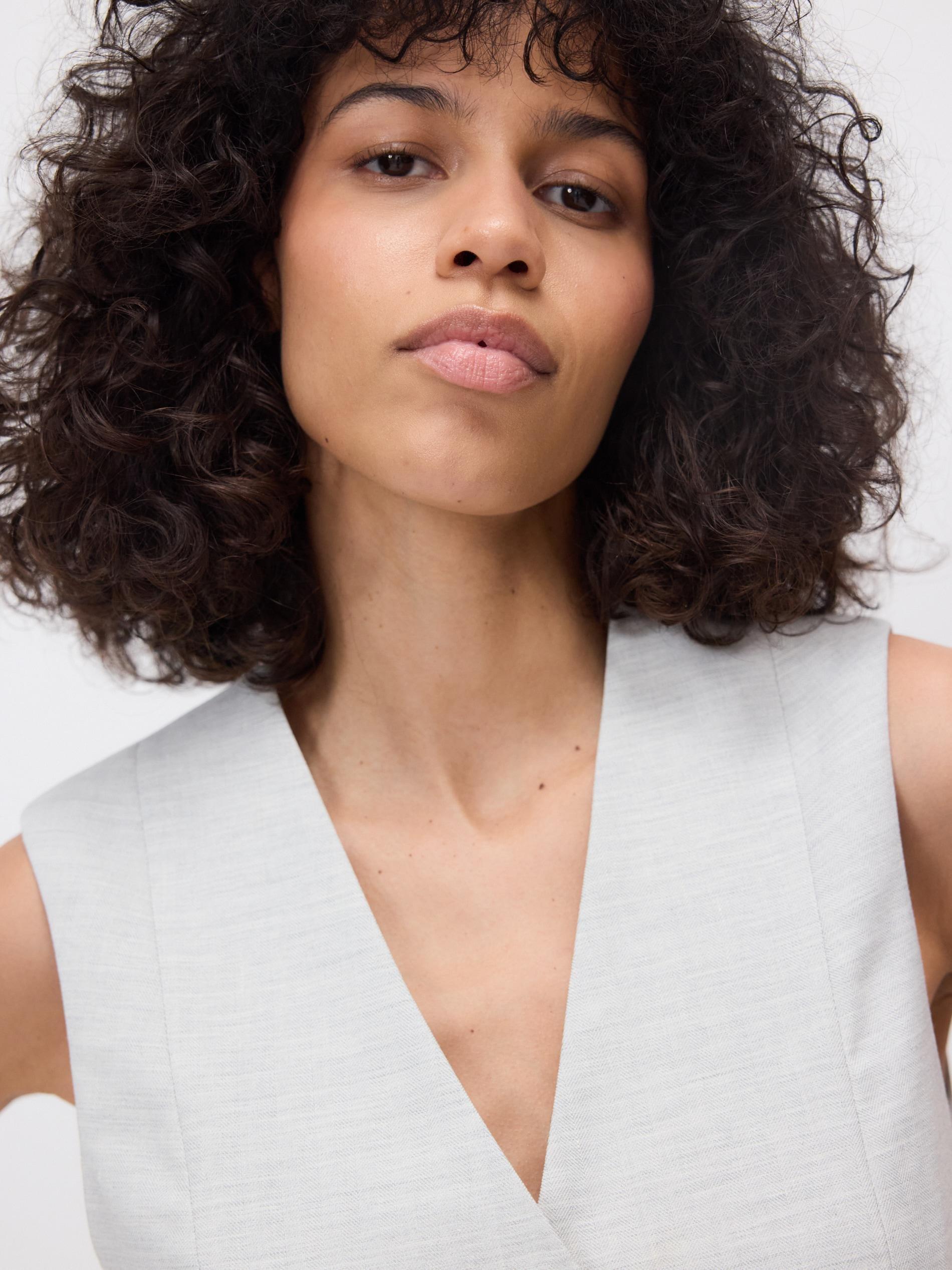 Grey Suit Vest, Light grey, large image number 3