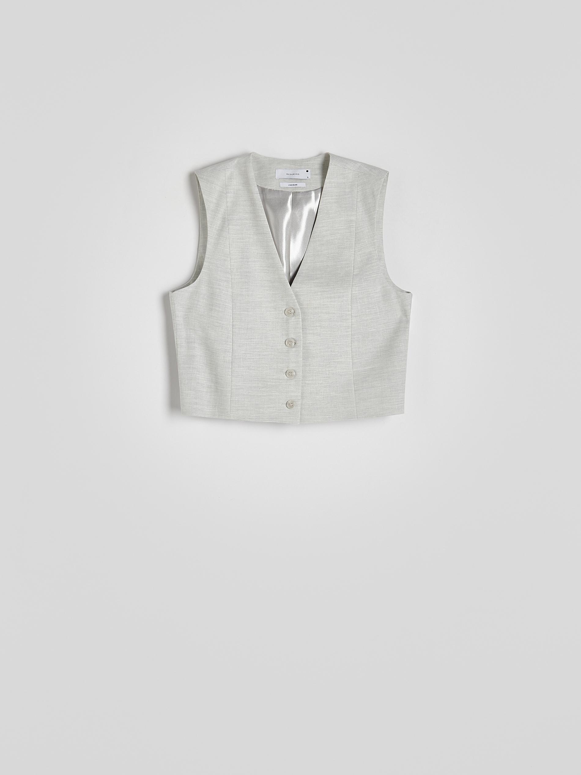 Grey Suit Vest, Light grey, large image number 5