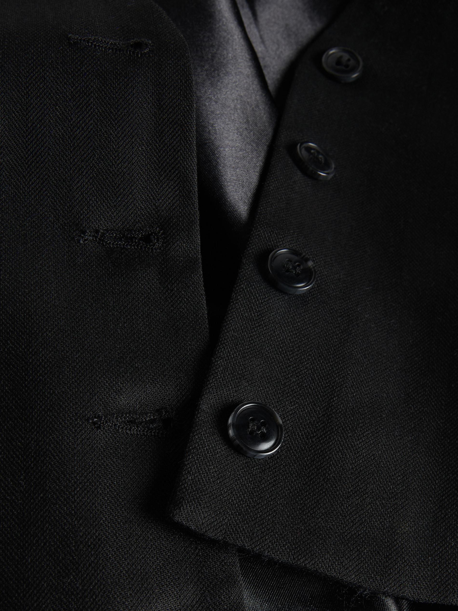 Black Classic Vest, Black, large image number 6