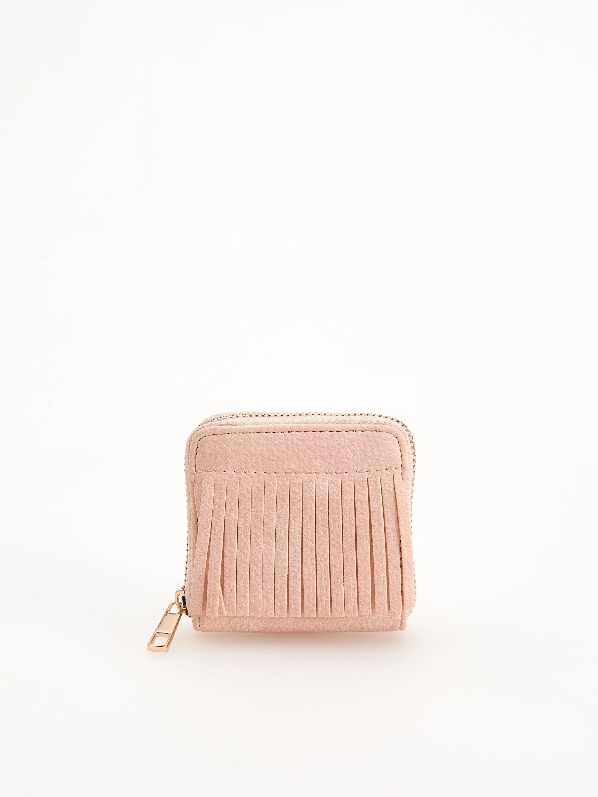 Pink Small Wallet With Fringes, Kids Girl, , large image number 0