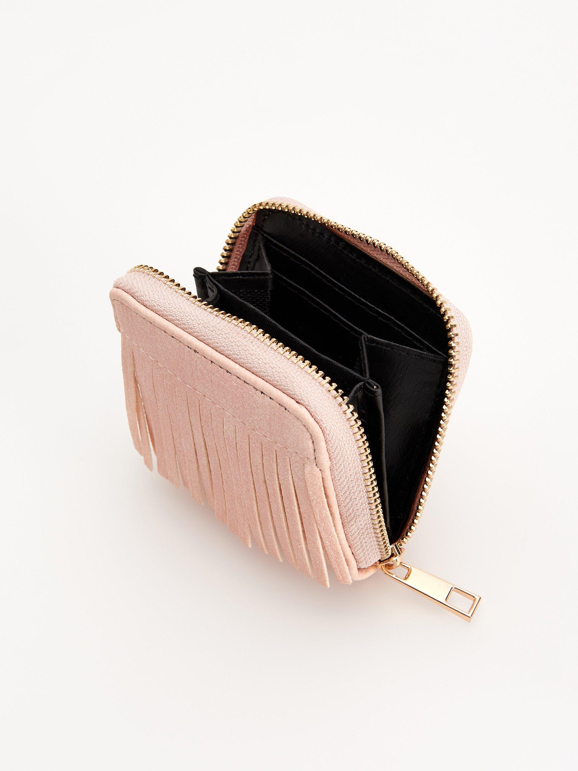 Pink Small Wallet With Fringes, Kids Girl, , large image number 1