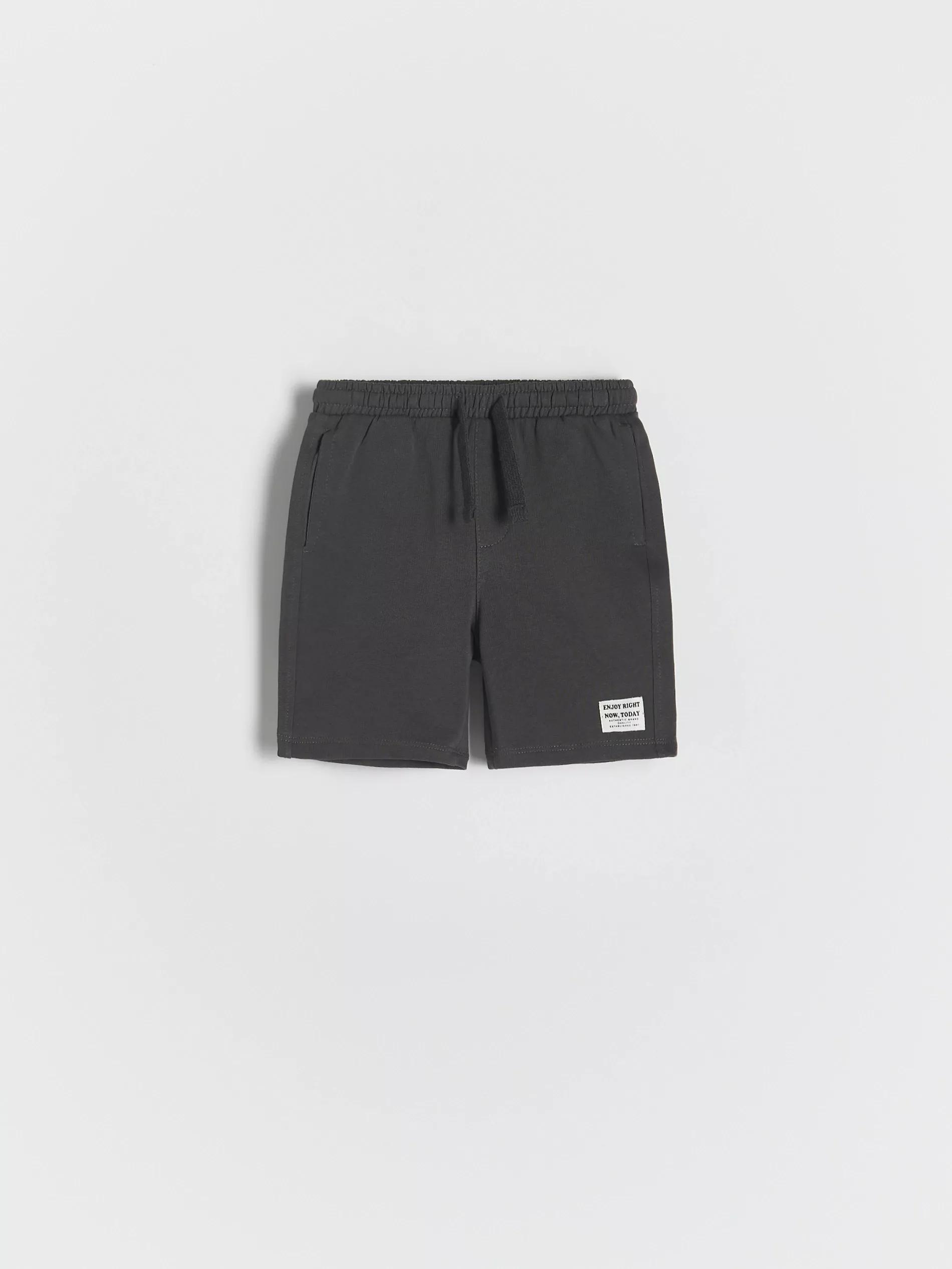 Grey Cotton Shorts, , medium