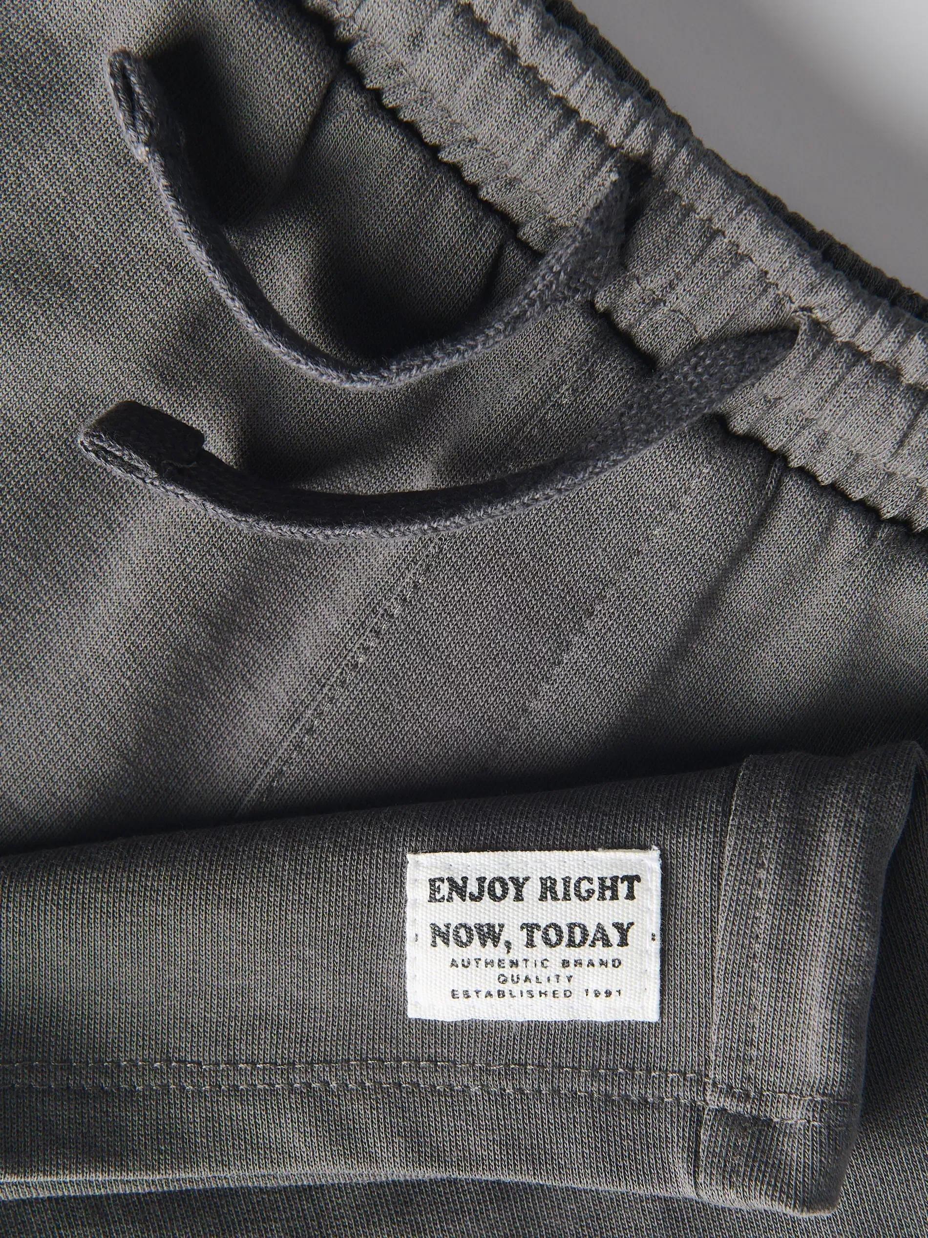 Grey Cotton Shorts, Grey, large image number 2