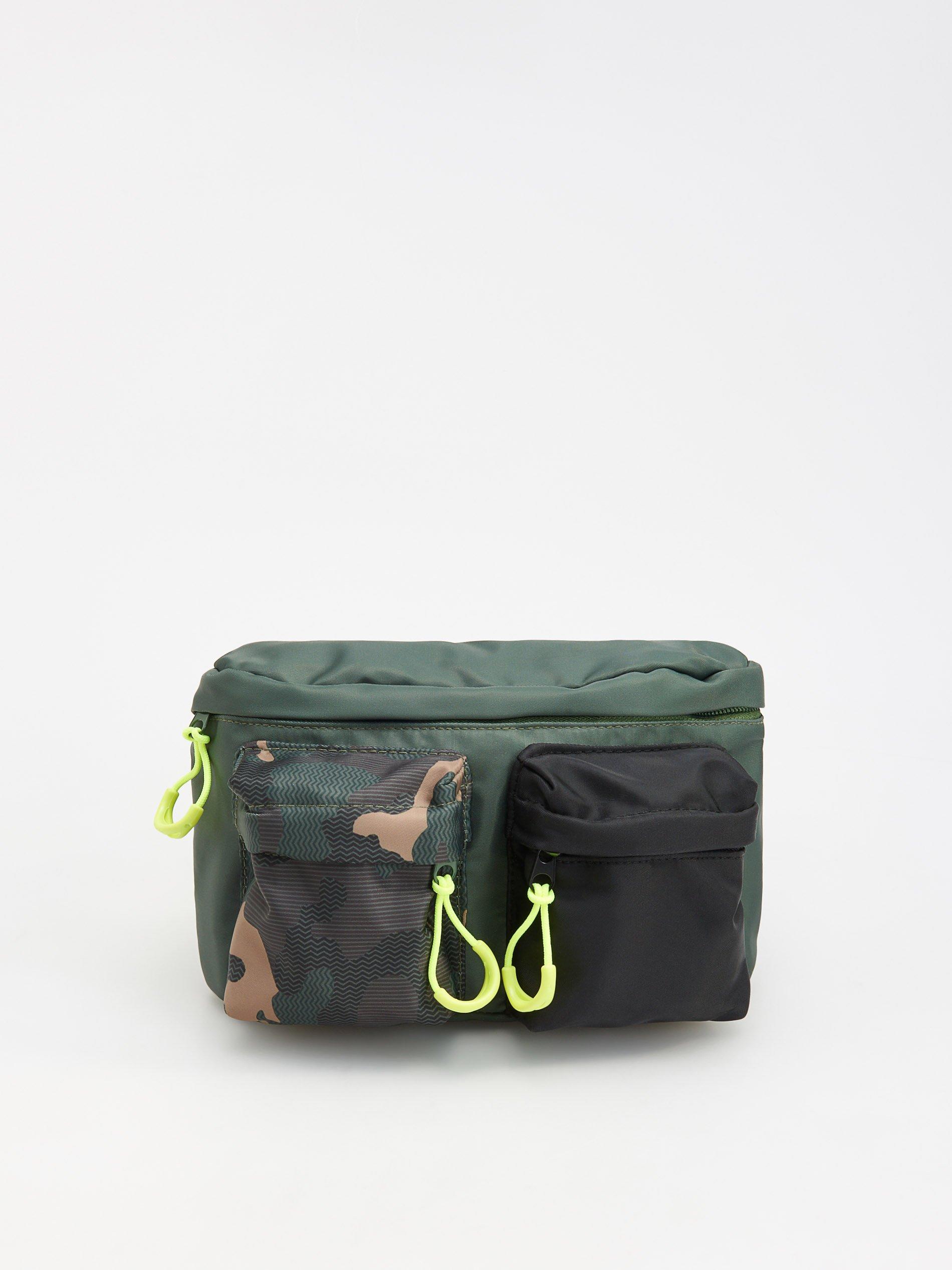 Khaki Belt Bag With Pockets, Kids Boy, , large image number 0
