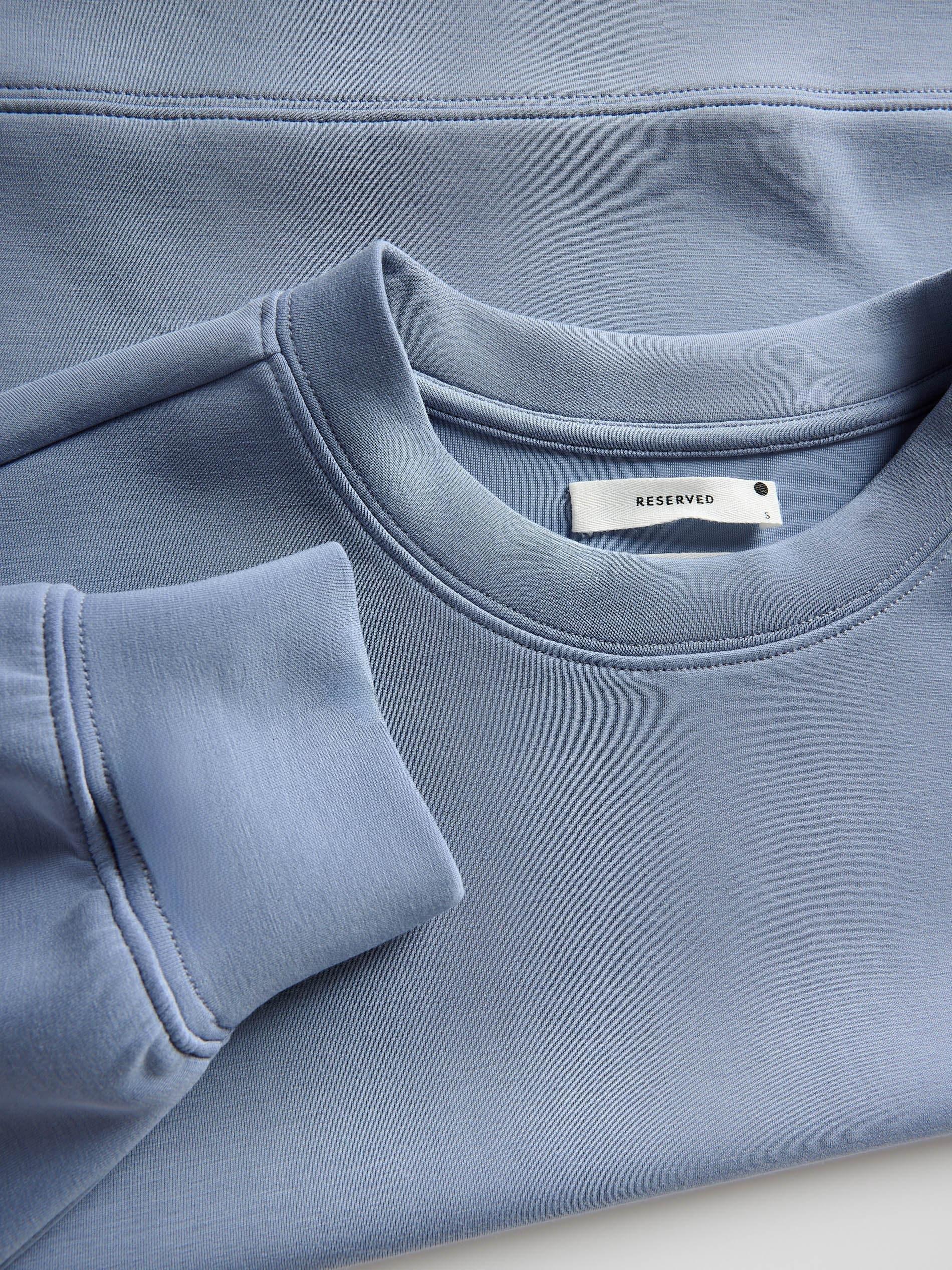 Blue Round Neck Jogging Top, , large image number 3
