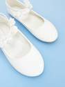 Reserved - White Ballerinas With Decorated Belt, Kids Girl