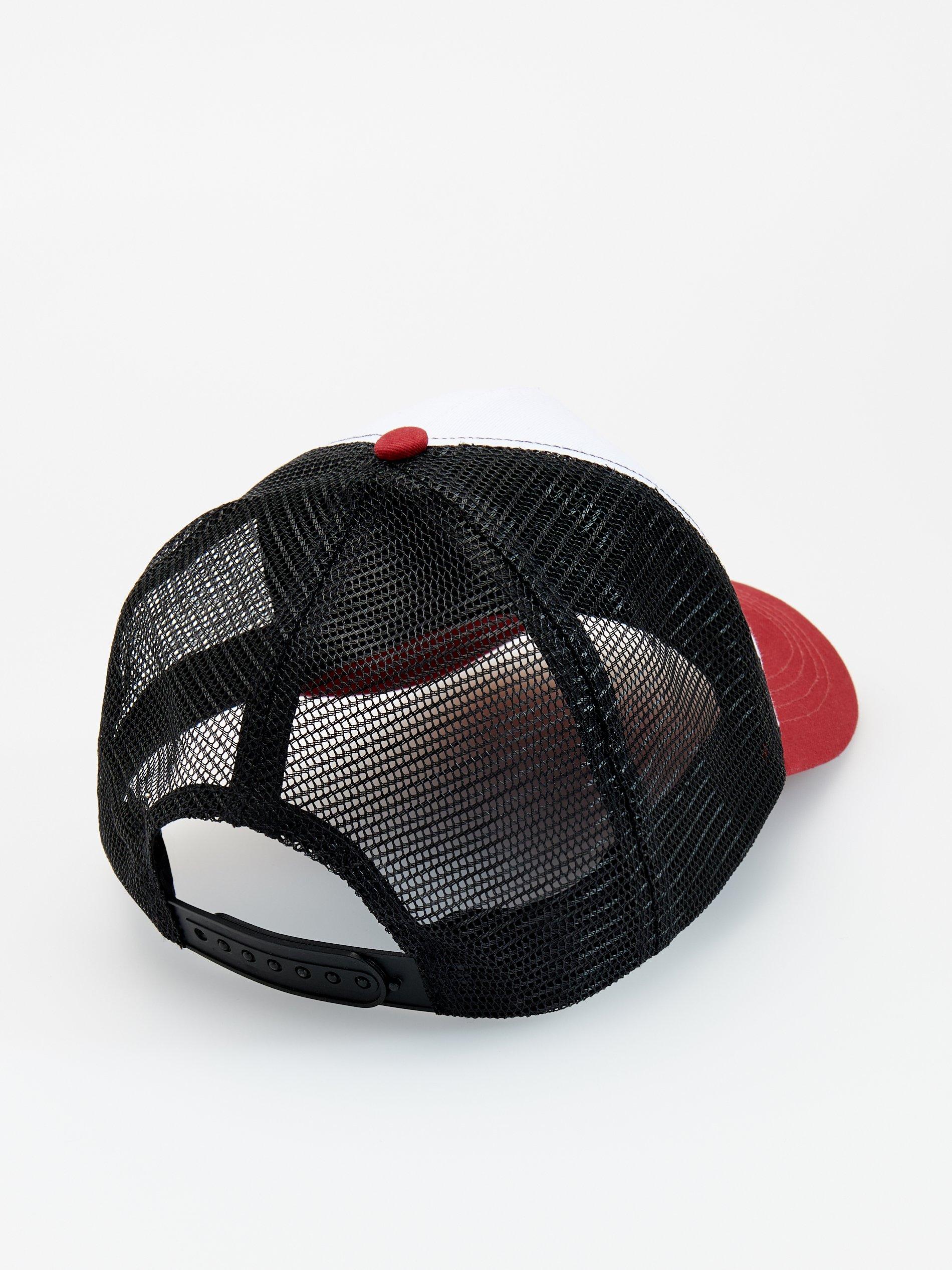 Red Cotton Printed Baseball Cap, Men, , large image number 1