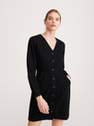 Reserved - Black Denim Dress, Women