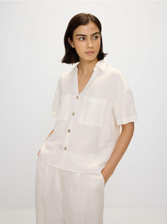 White Buttoned Shirt, , large image number 0