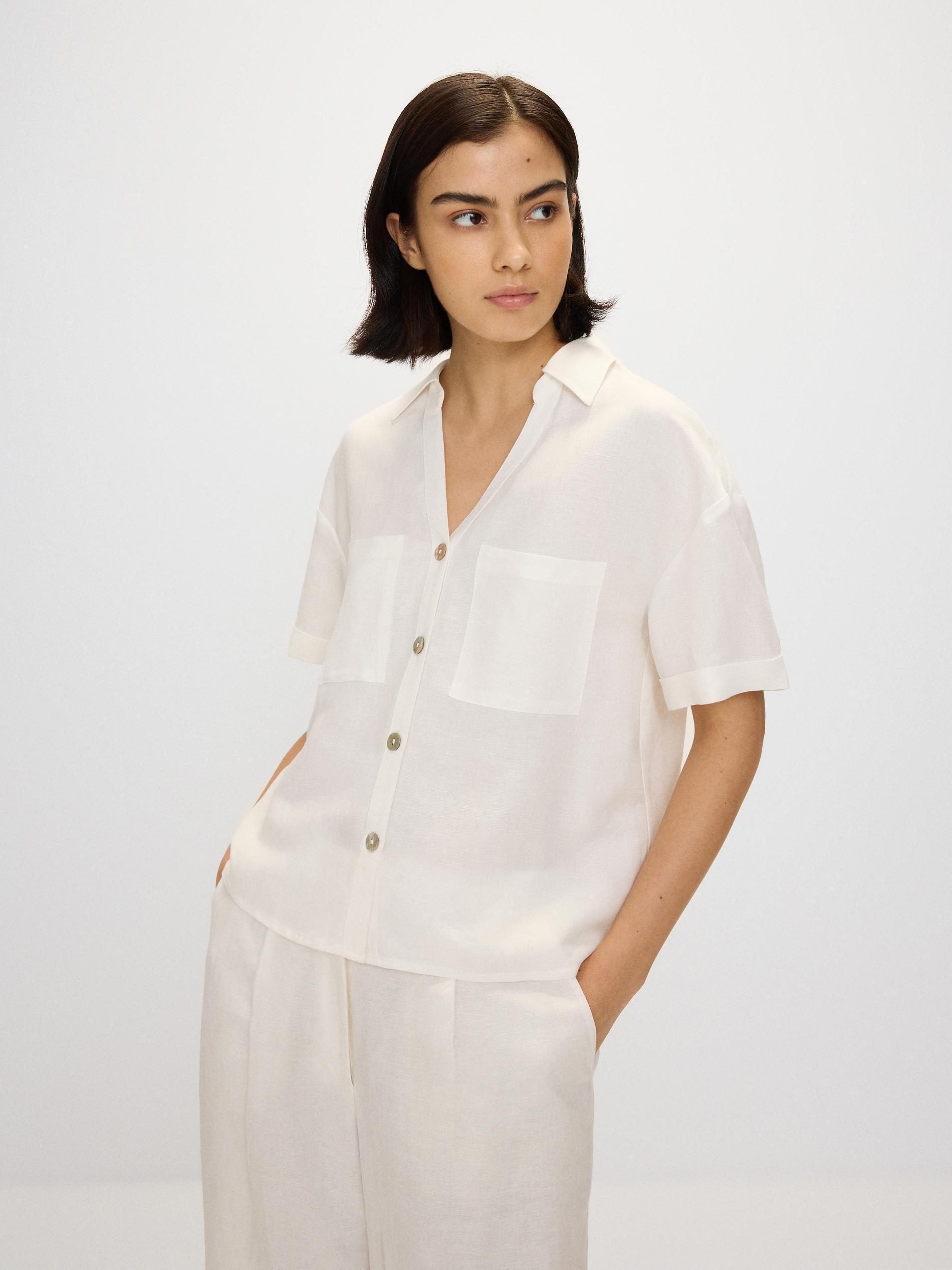 White Buttoned Shirt, , large image number 1