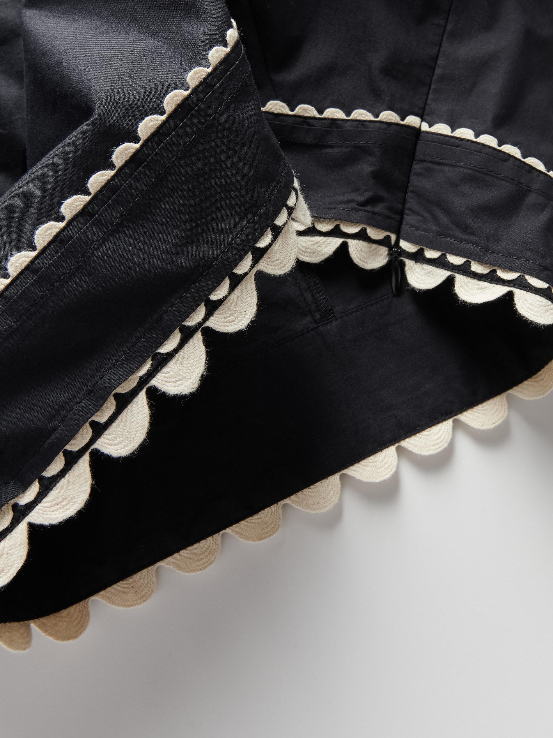 Black Blouse With Decorative Inserts, , large image number 3