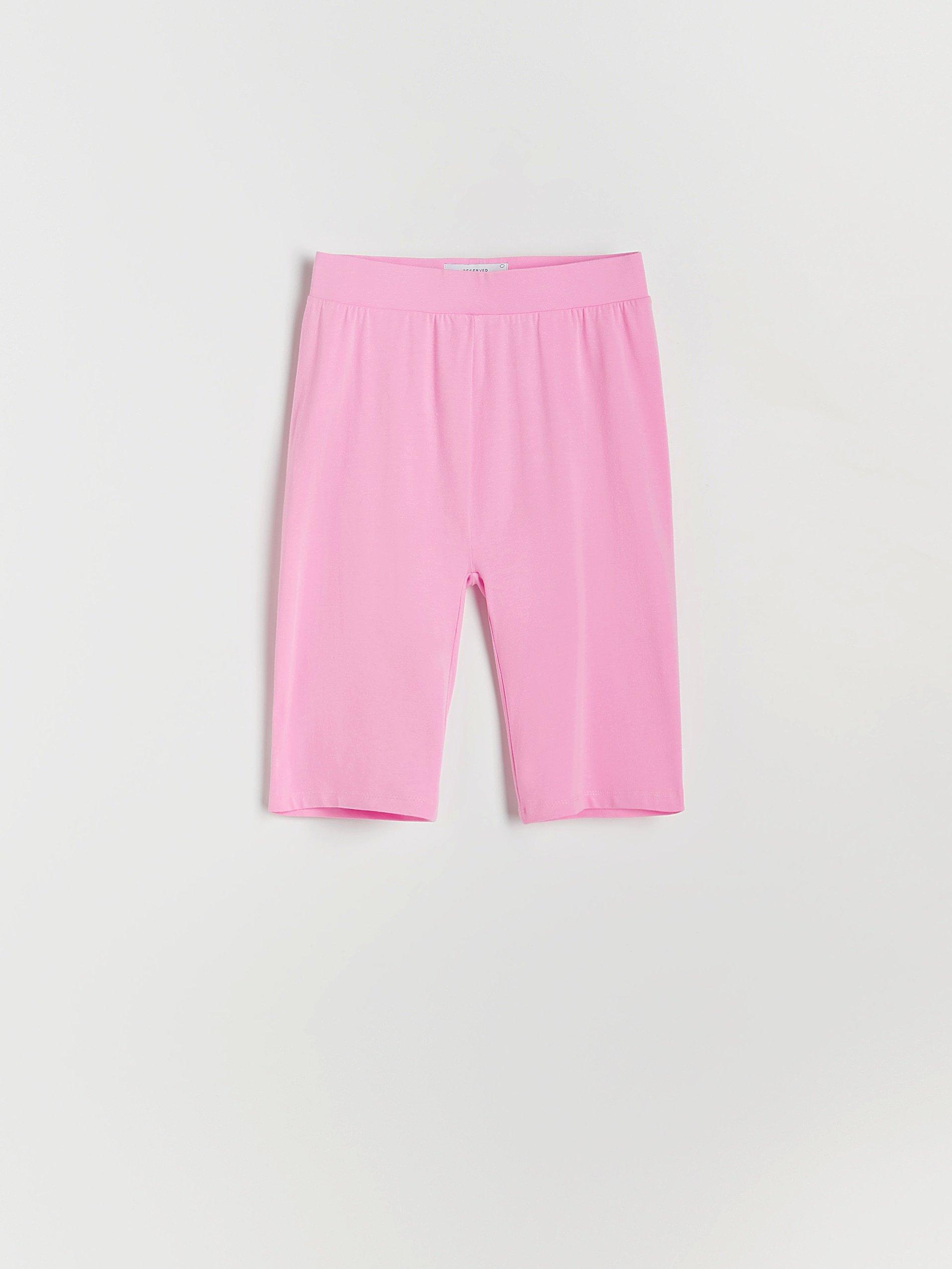 Pastel Pink Cotton Rich Biker Shorts, Women, , large image number 5