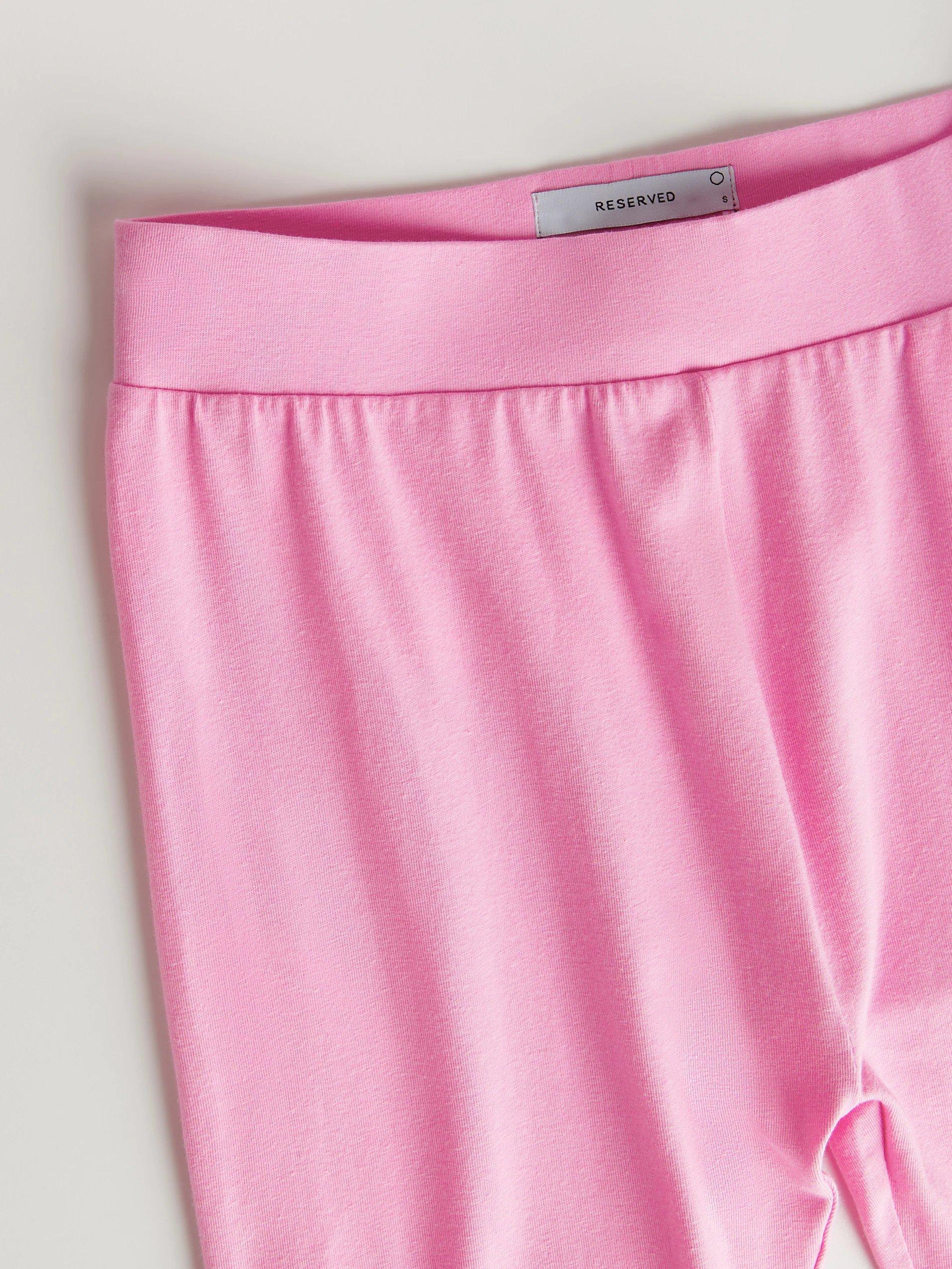 Pastel Pink Cotton Rich Biker Shorts, Women, , large image number 7