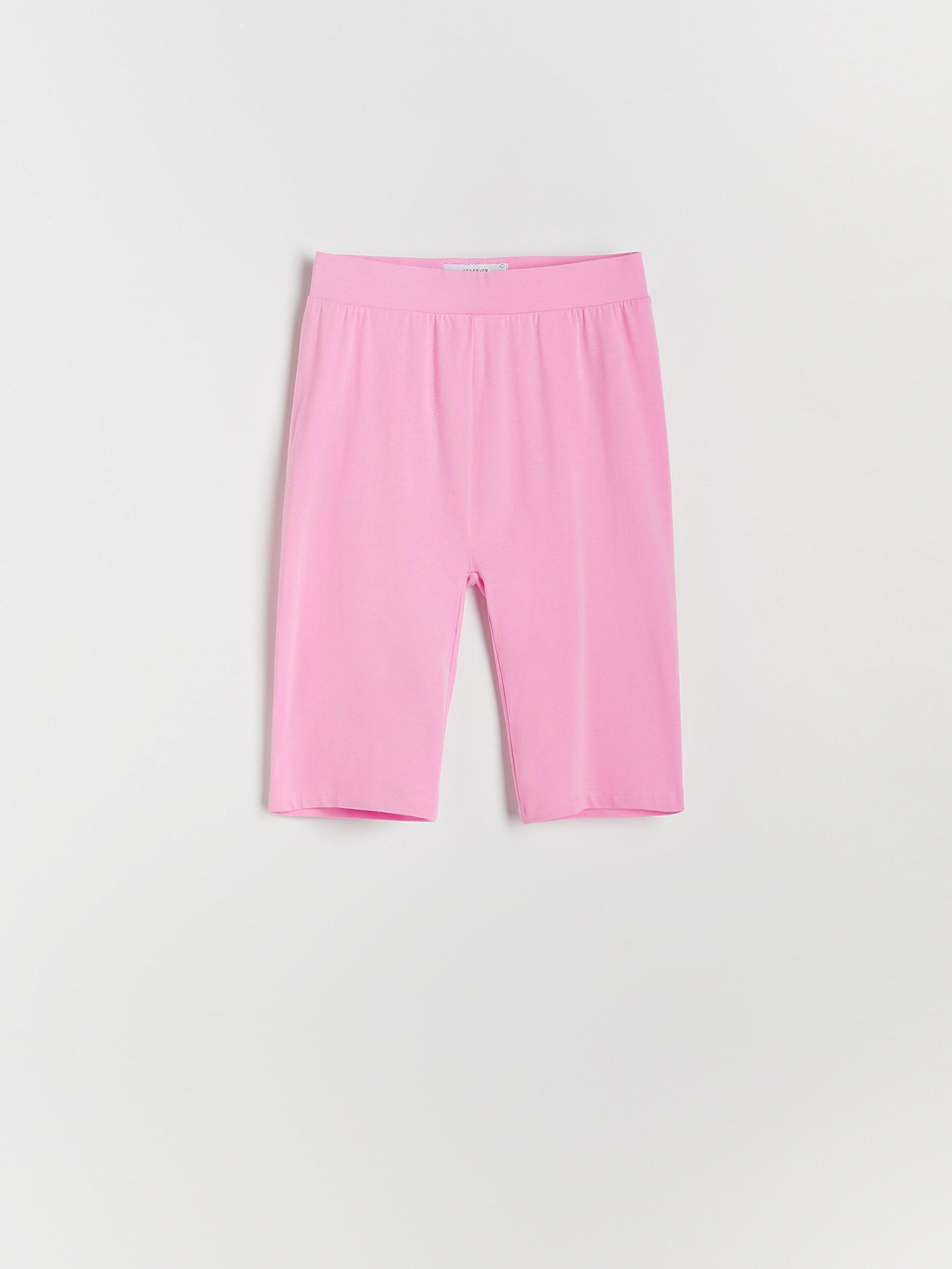 Pastel Pink Cotton Rich Biker Shorts, Women, , large image number 8