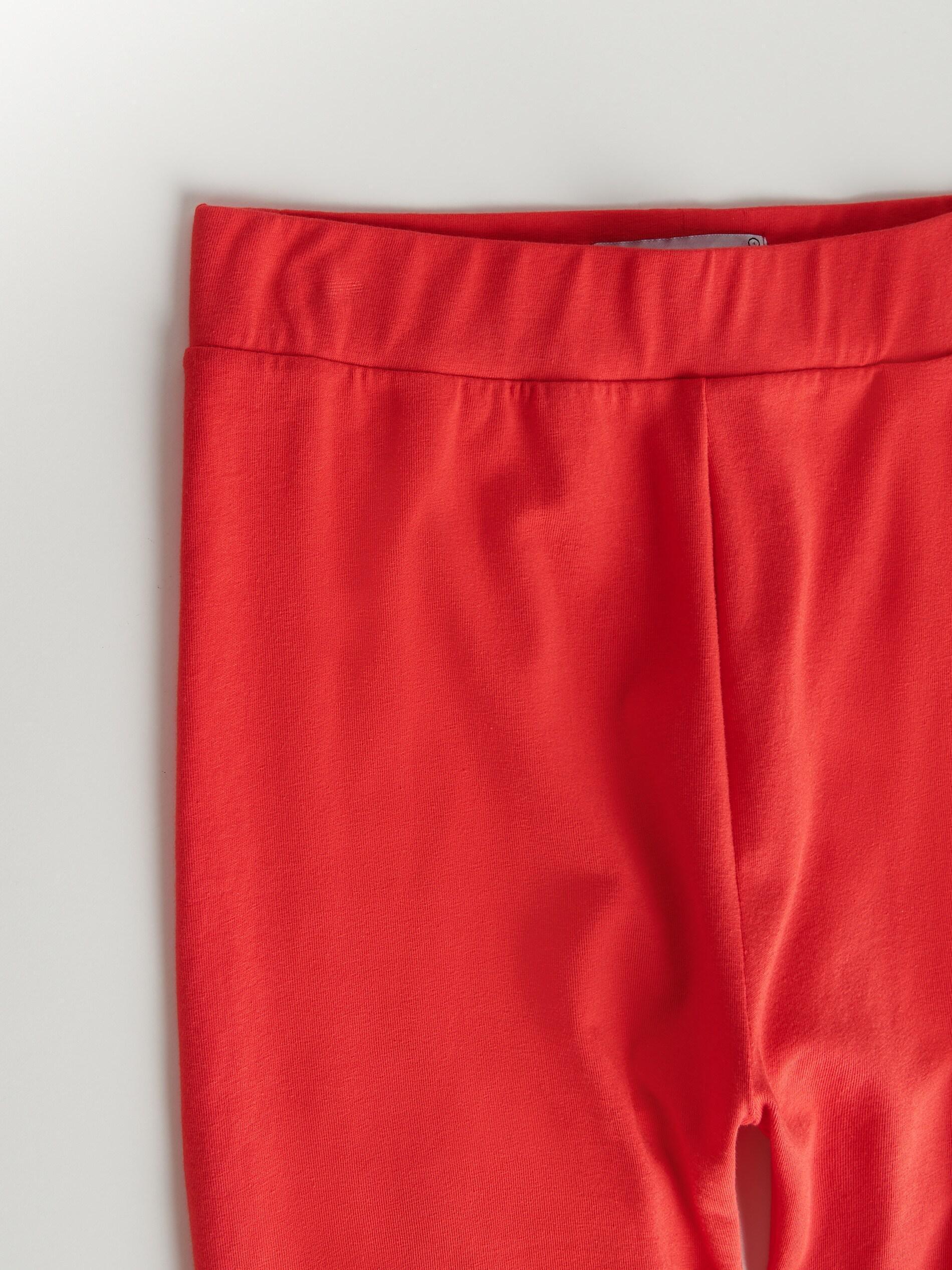 Red Cotton Rich Biker Shorts, Women, , large image number 11