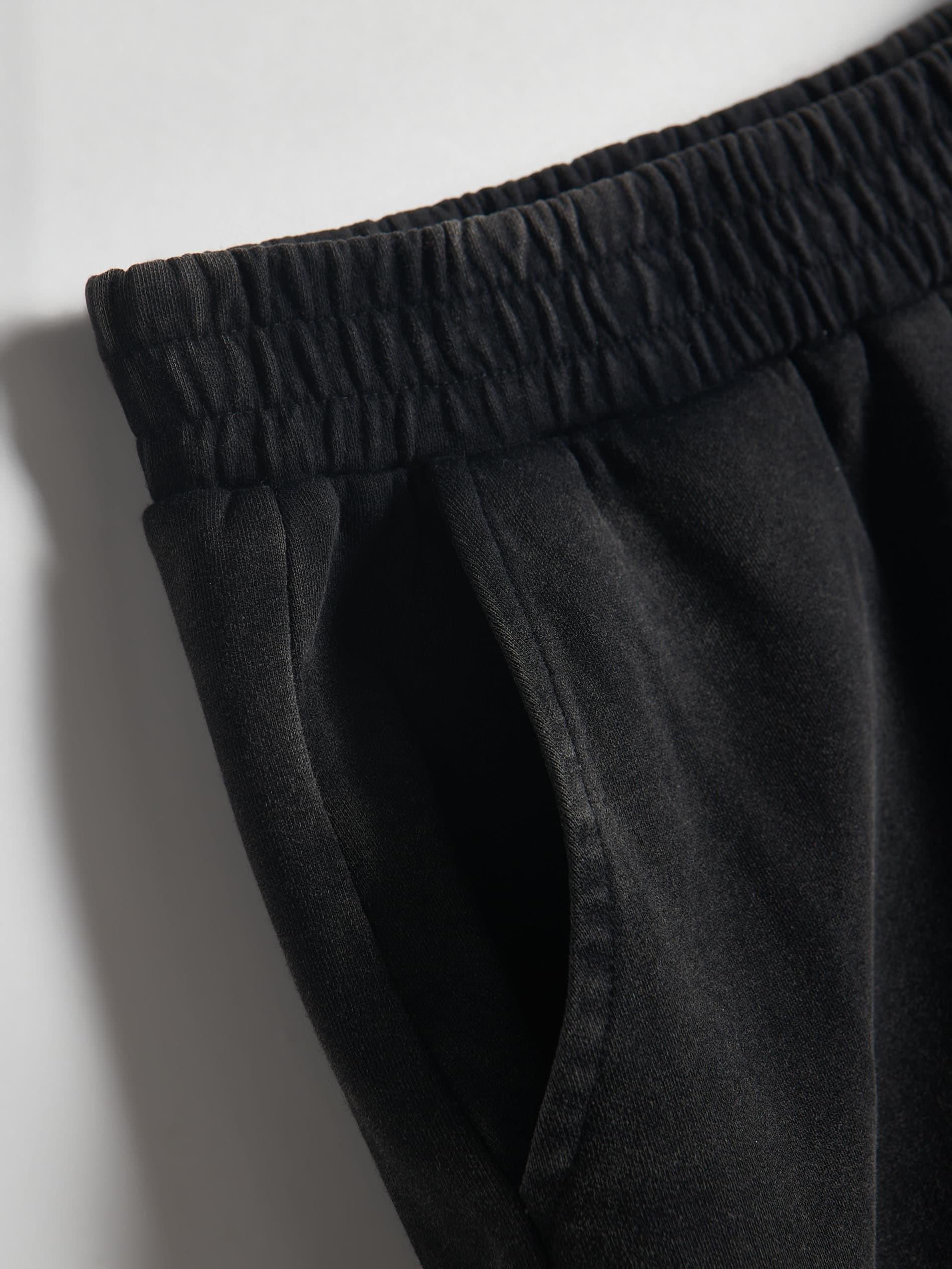 Grey Short Tracksuit Bottoms Acid Wash, , large image number 2