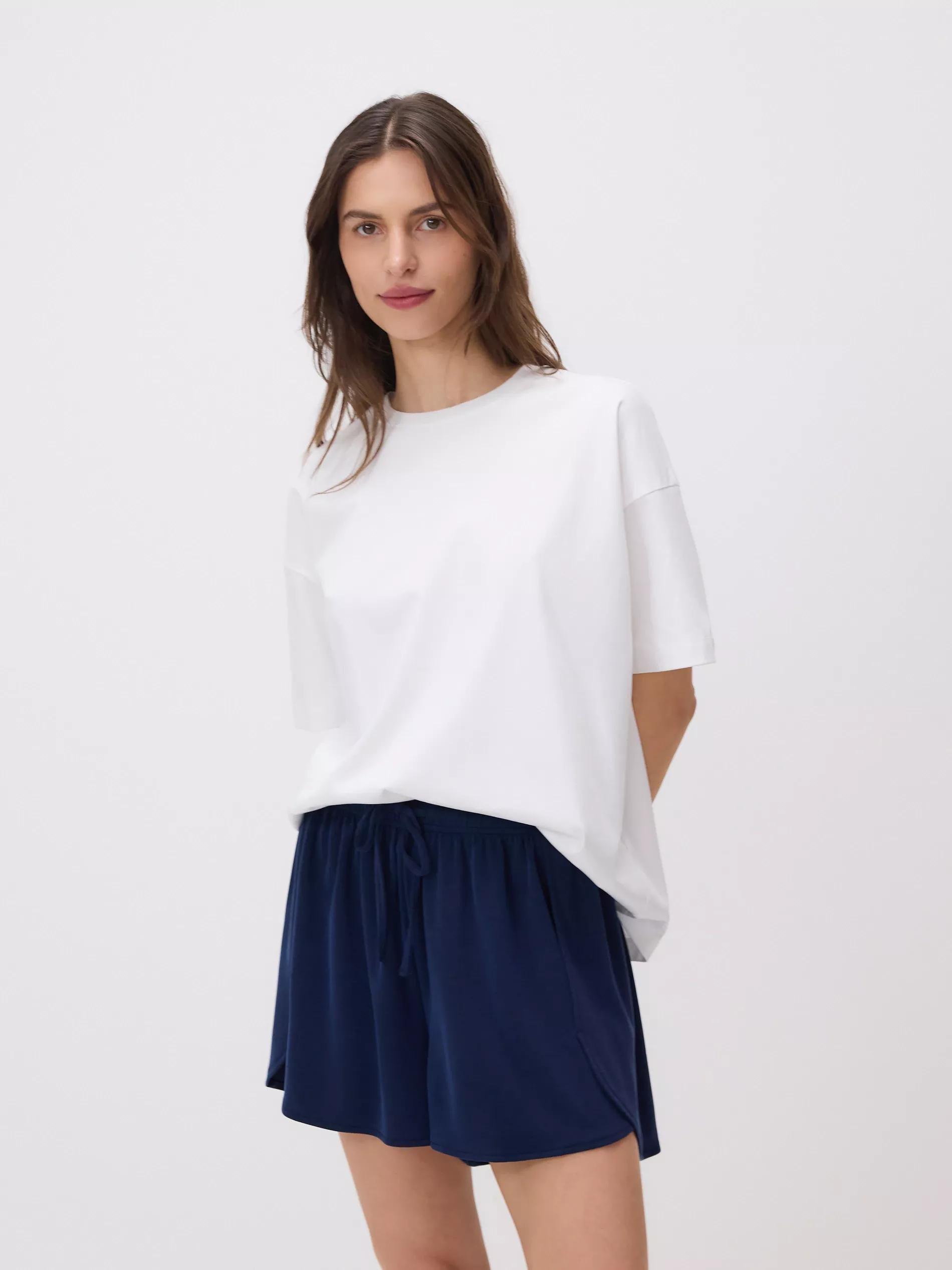 NAVY LADIES` SHORTS, , large image number 0