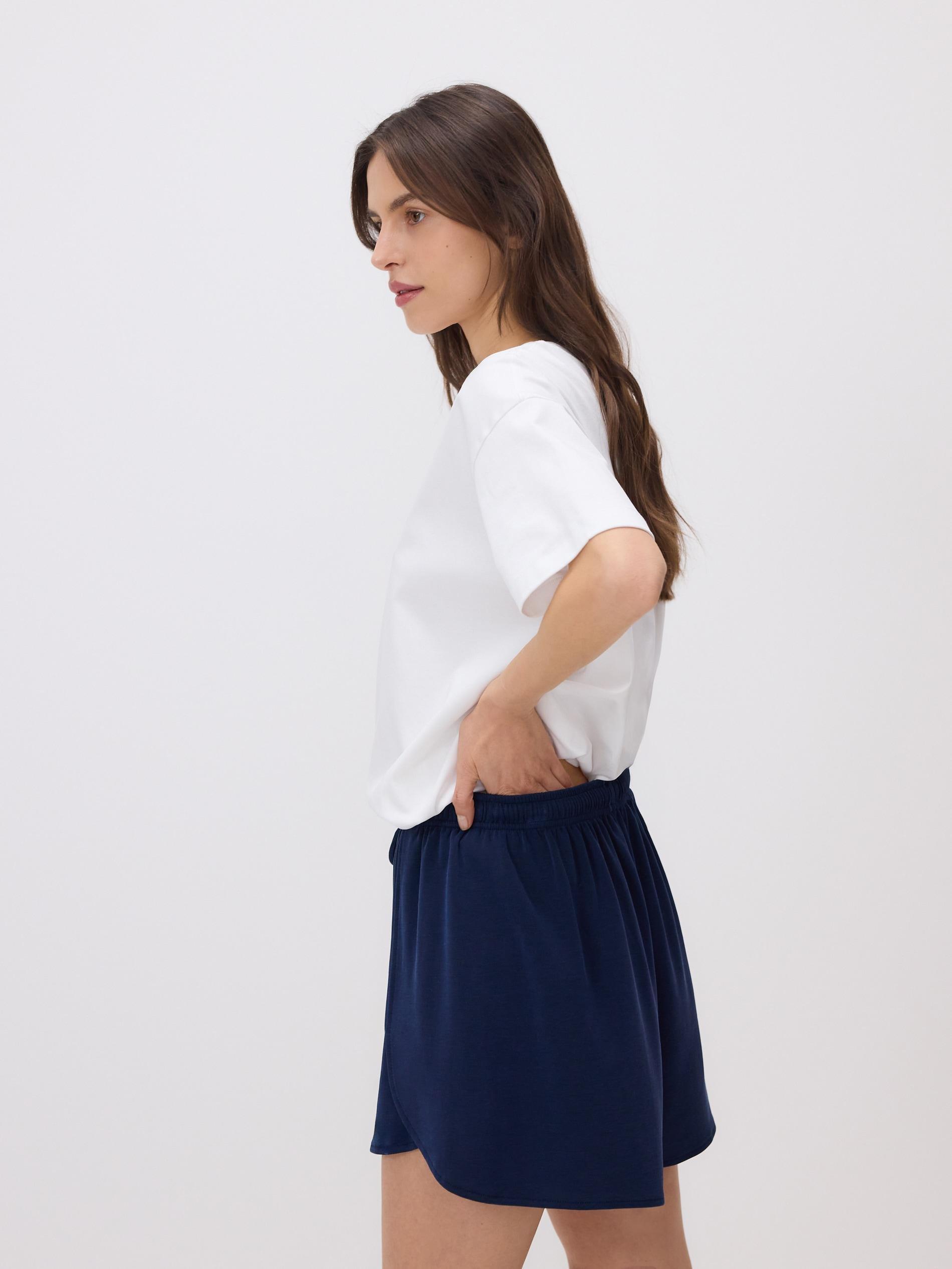 NAVY LADIES` SHORTS, , large image number 1