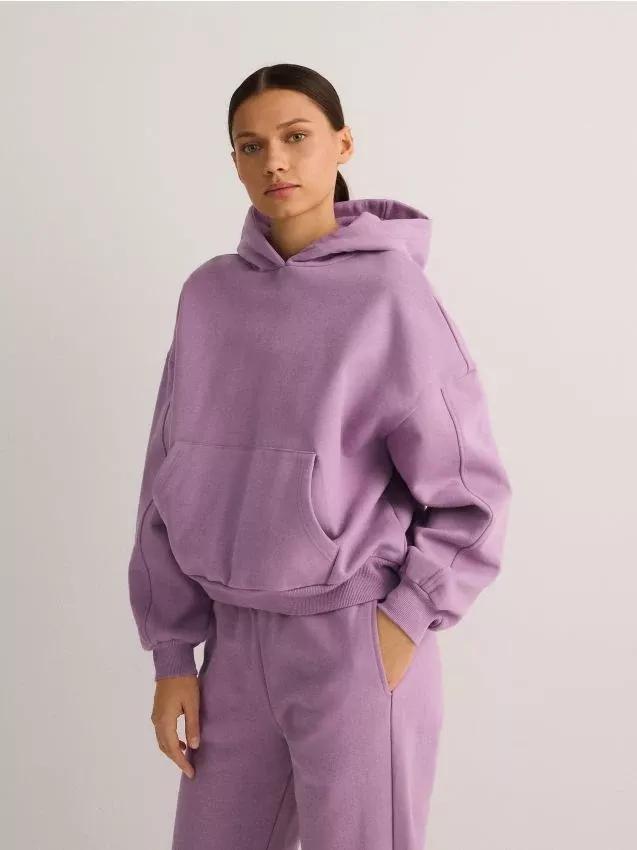Purple Relaxed Hoodie, , large image number 0