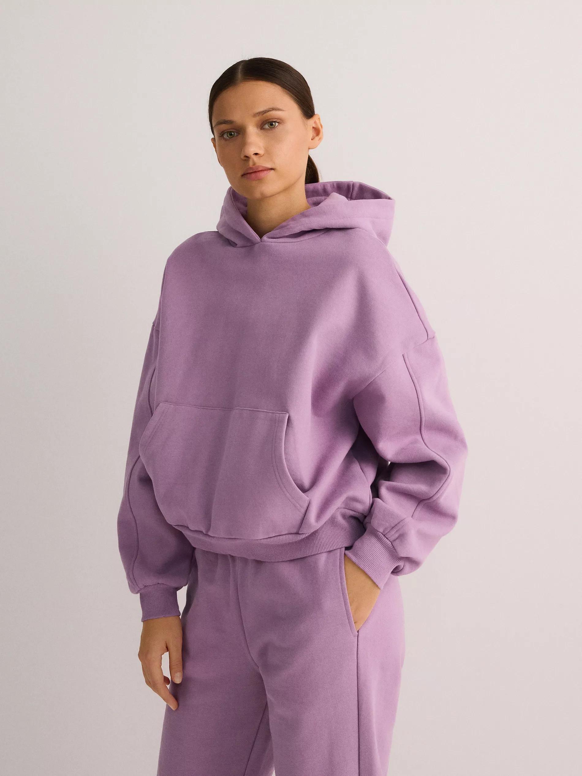 Purple Relaxed Hoodie, , large image number 1
