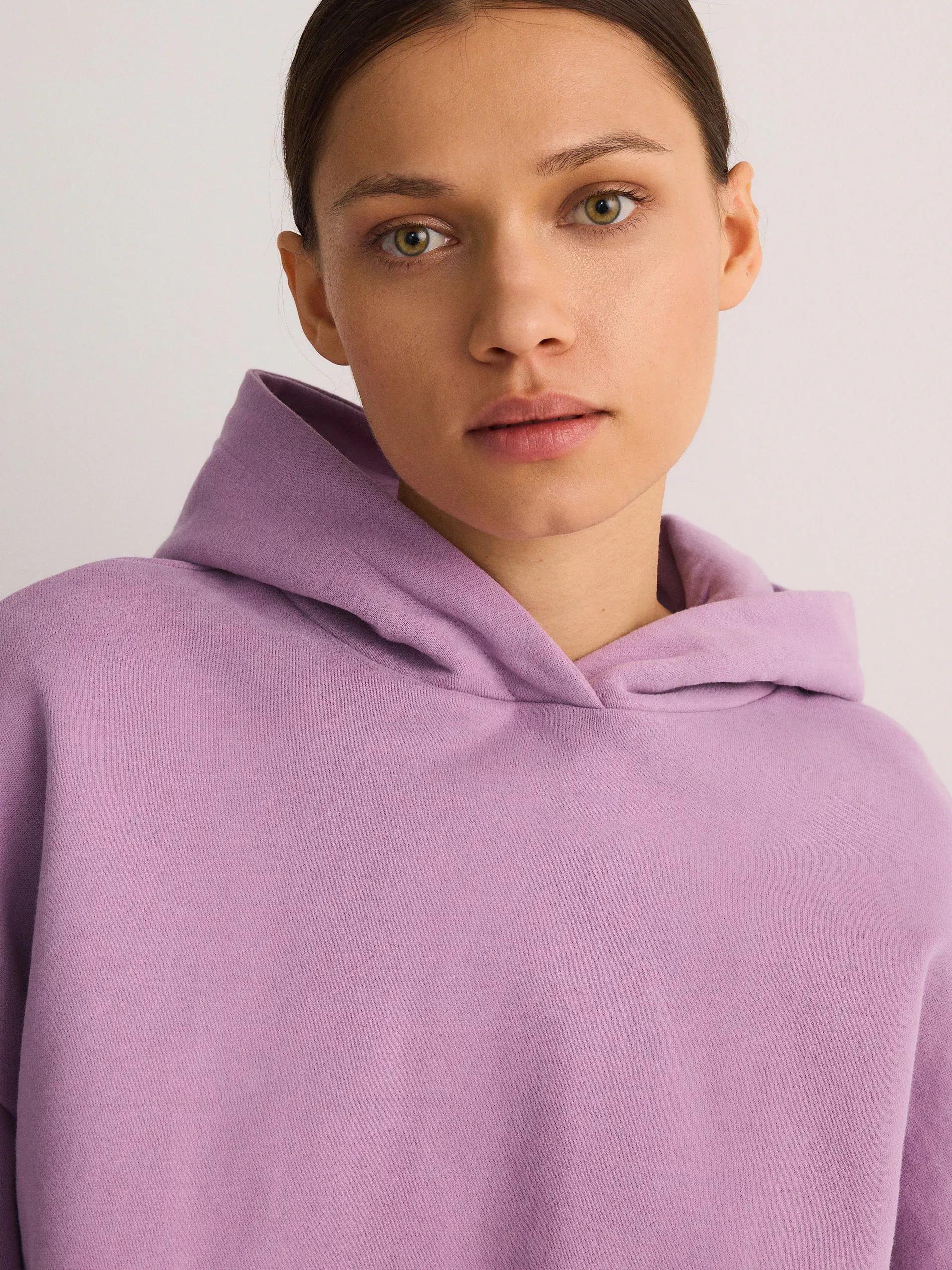 Purple Relaxed Hoodie, , large image number 3