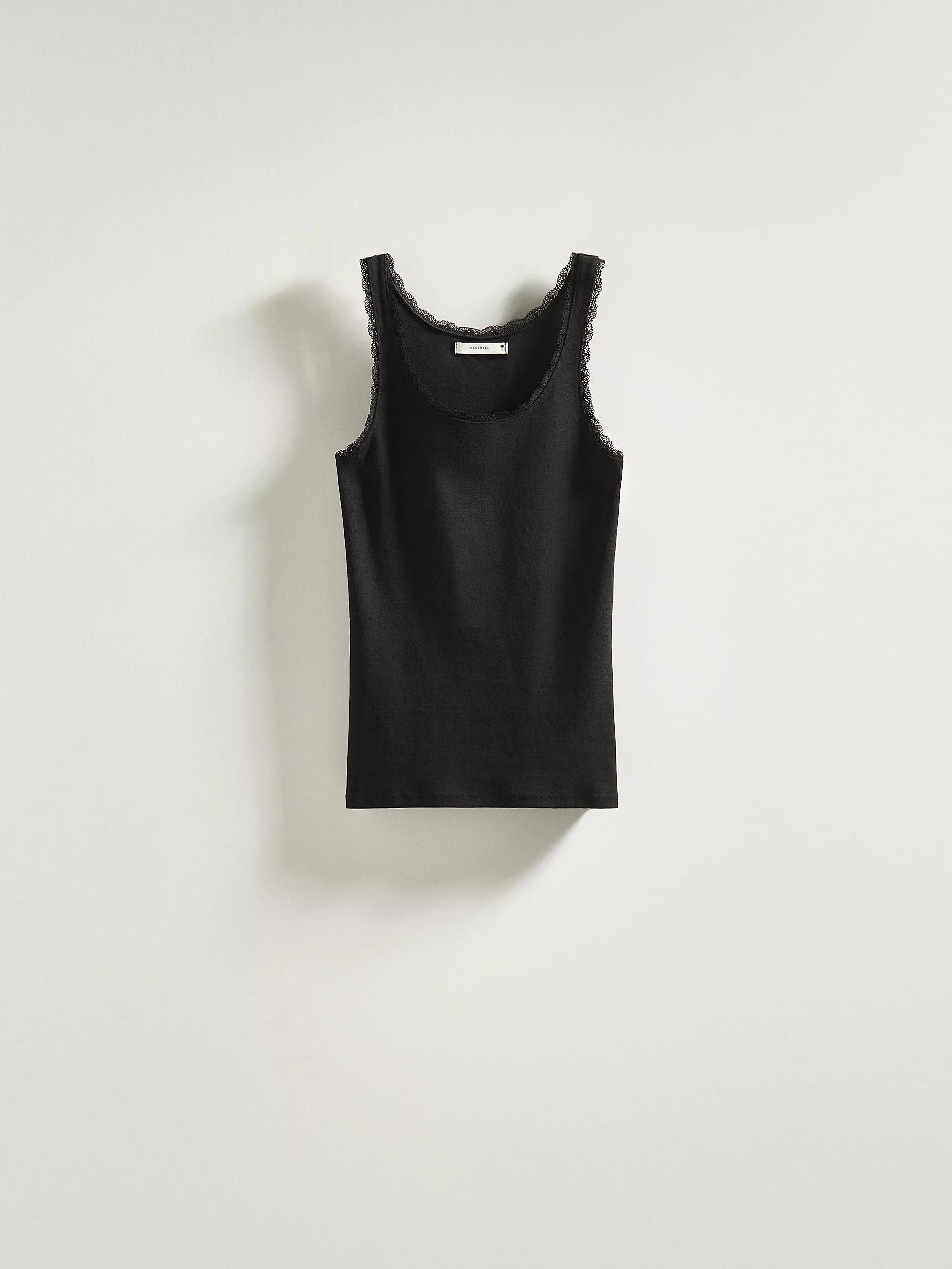 Black Top With Lace, , large image number 3