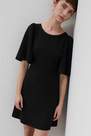 Reserved - Black Dress With Wide Sleeves, Women