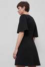 Reserved - Black Dress With Wide Sleeves, Women