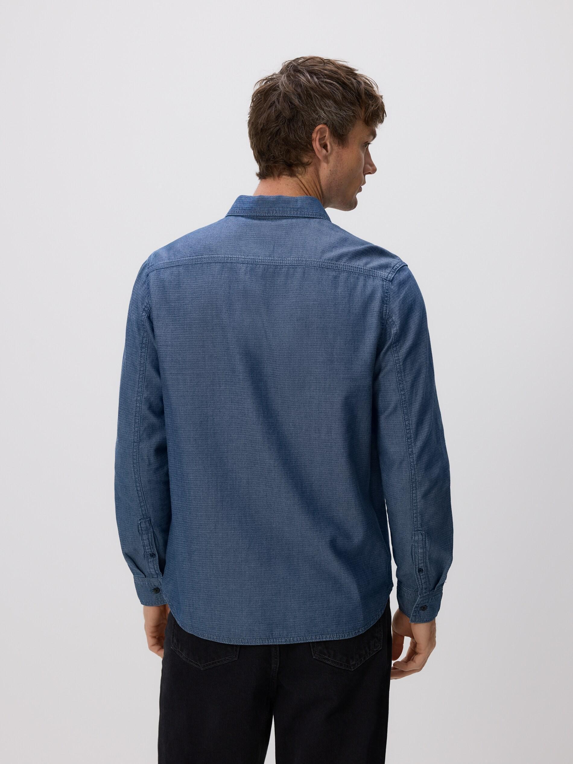 BLUE JEANS Regular fit denim shirt, Blue, medium