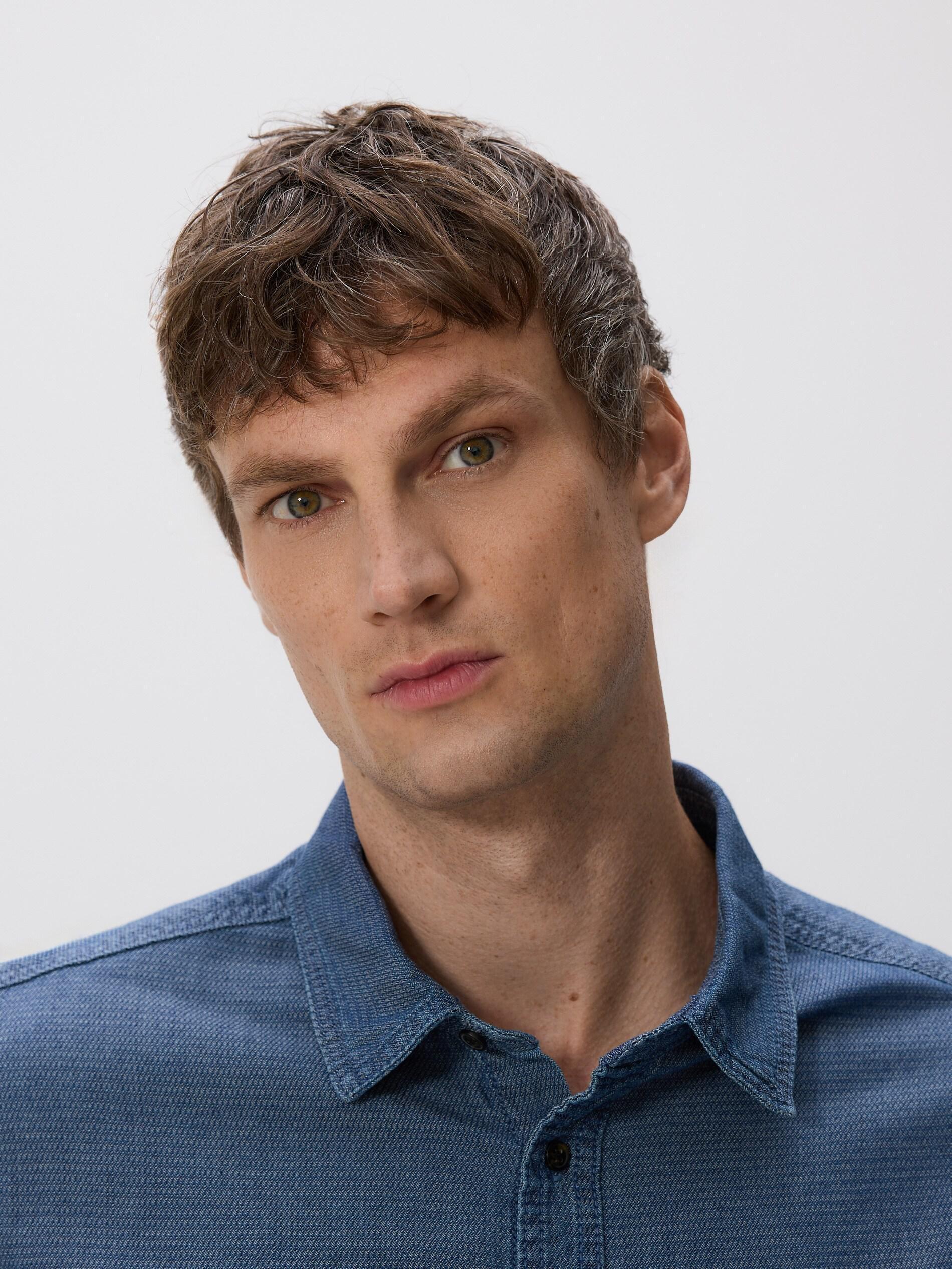 BLUE JEANS Regular fit denim shirt, Blue, large image number 3