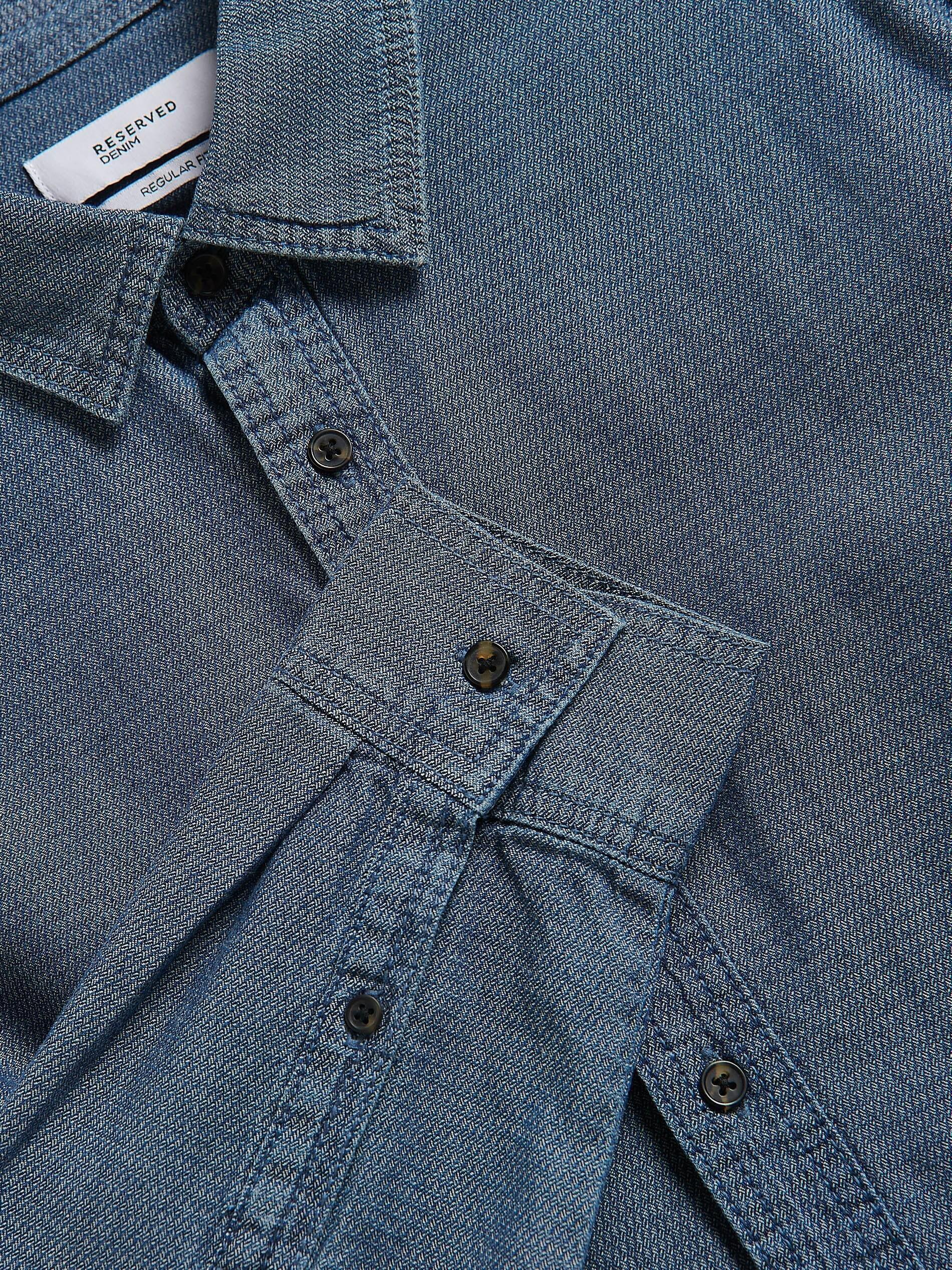 BLUE JEANS Regular fit denim shirt, Blue, large image number 5