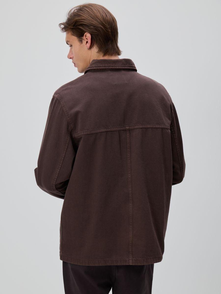 Grey Comfort Fit Denim Shirt, 7401_89J, medium