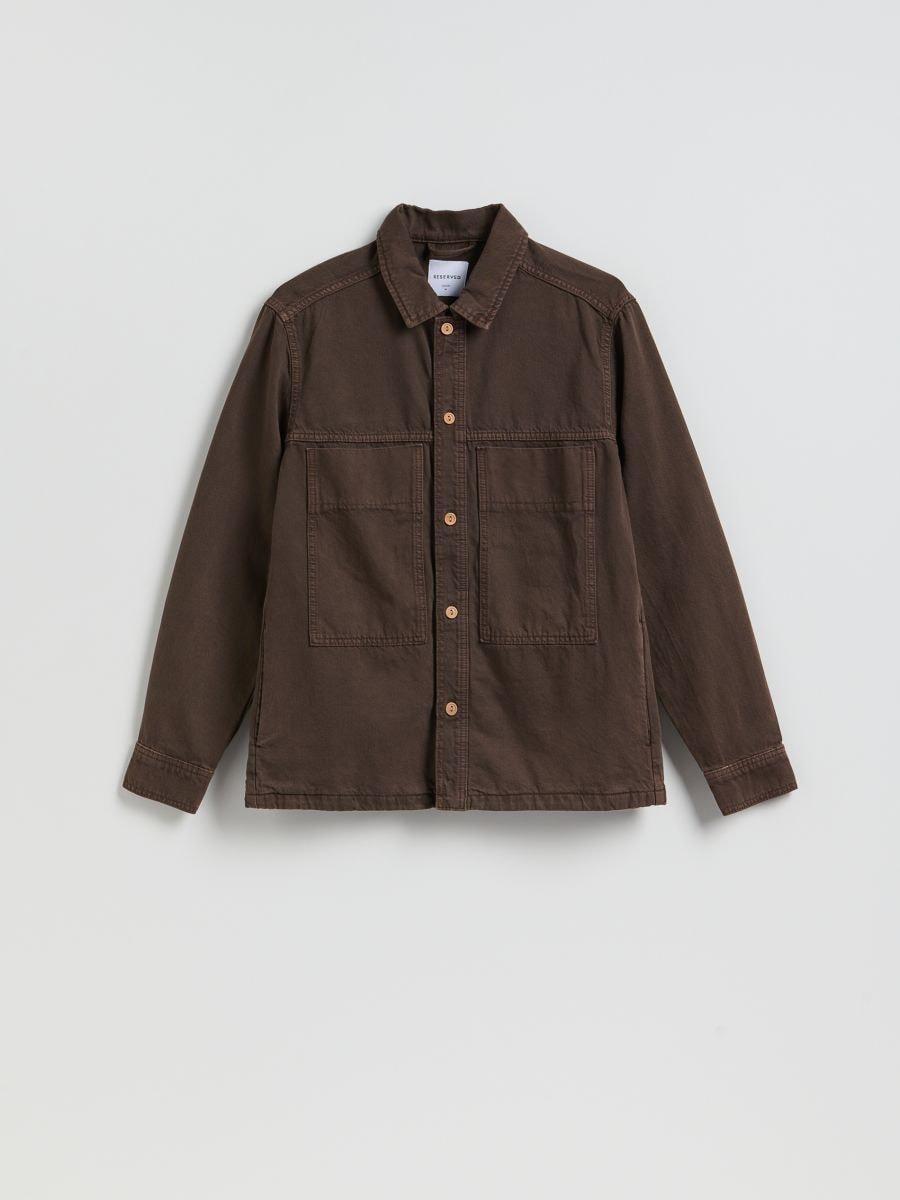 Grey Comfort Fit Denim Shirt, 7401_89J, medium